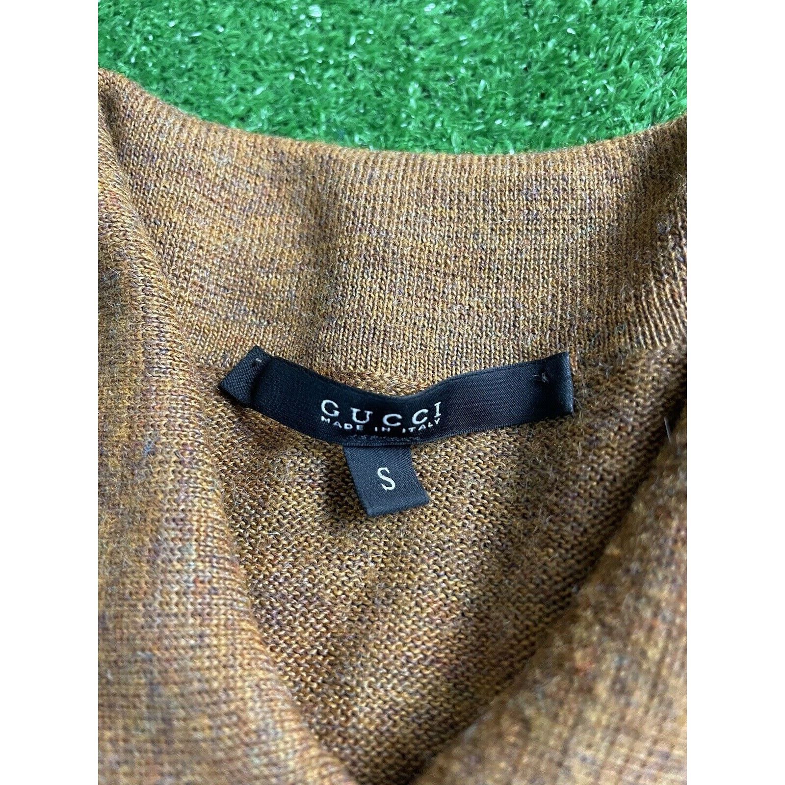 Gucci Gucci Alpaca Knit Orange Brown Small Cardigan Sweater Italy Size US M / EU 48-50 / 2 - 3 Thumbnail