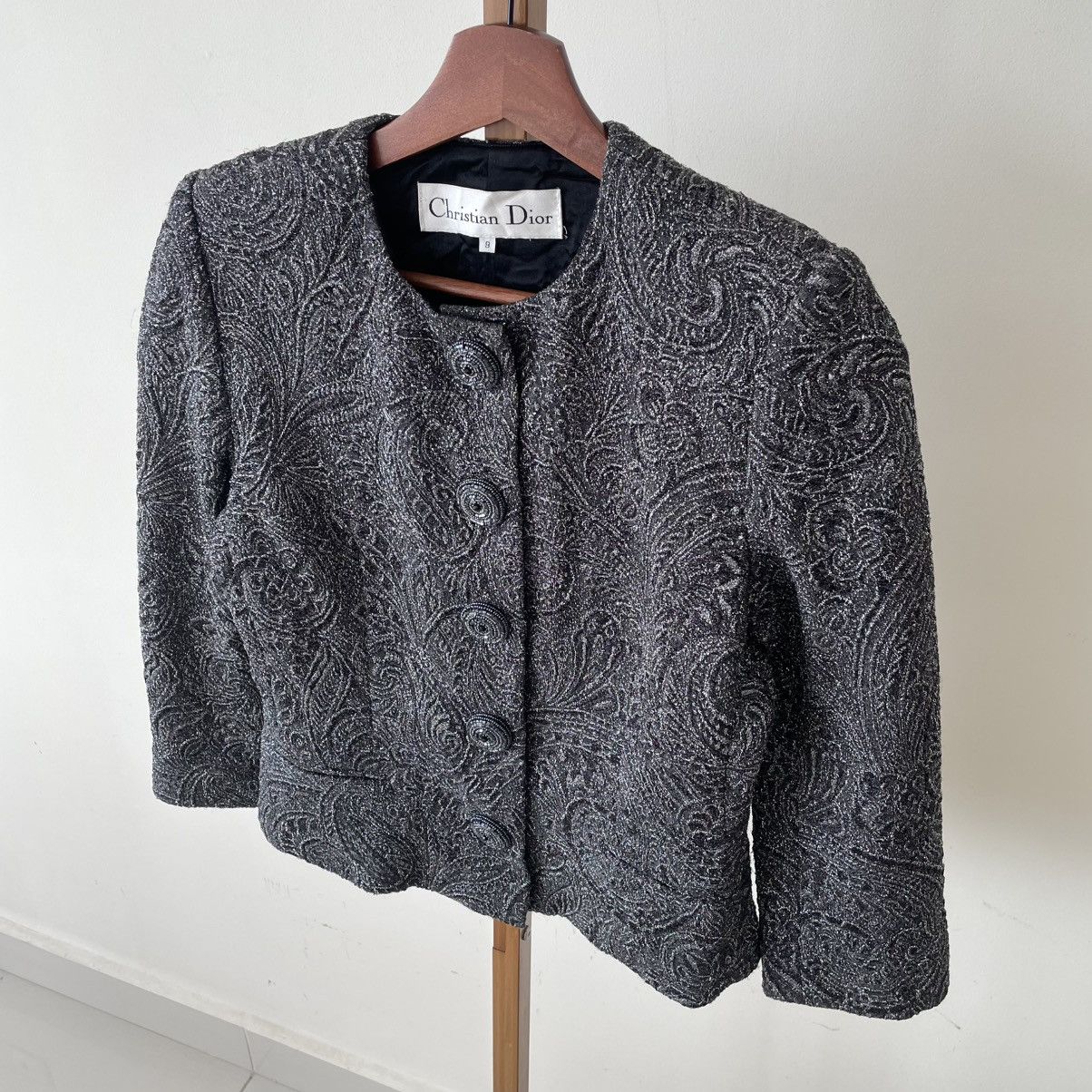 Dior Vintage Christian Dior Gianfranco Ferre Tweed Jacket Size US S / EU 44-46 / 1 - 2 Thumbnail