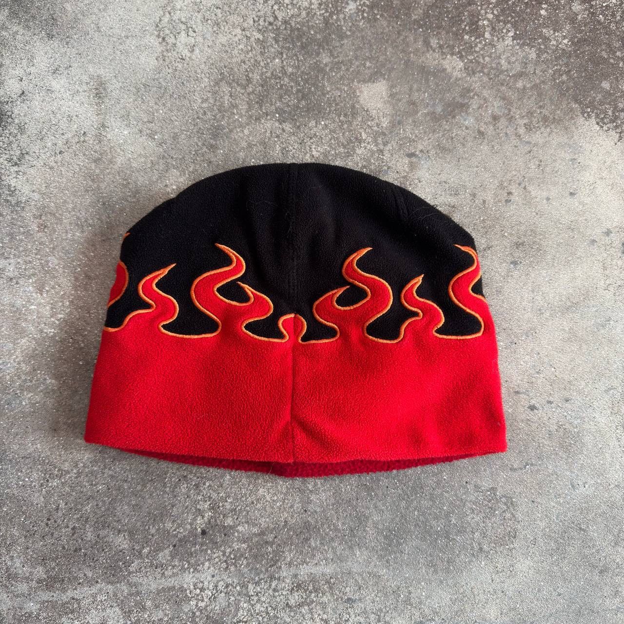 If Six Was Nine × Japanese Brand × Vintage Amazing Y2K SK8 Flaming Beanie Hat Size ONE SIZE - 5 Thumbnail