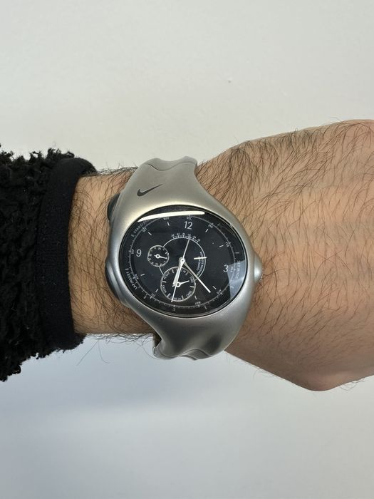 Nike 2001 Nike triax armored chronograph watch metal stainless Grailed