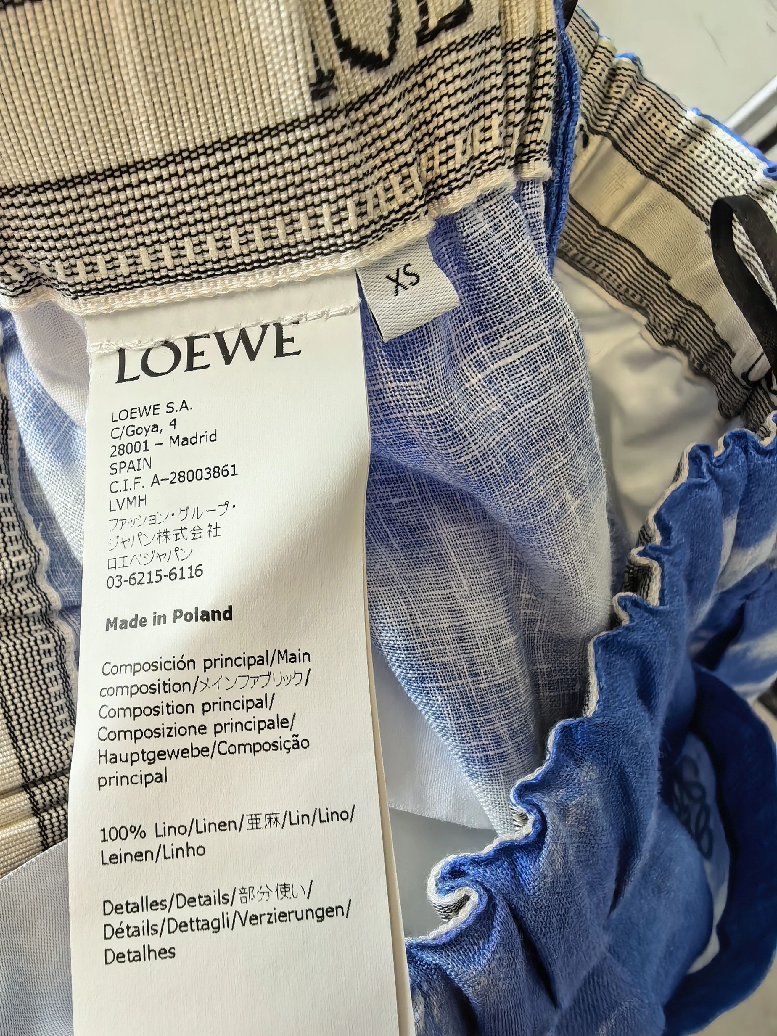 Loewe LOEWE x Totoro Linen 7-Shorts XS Size US 28 / EU 44 - 4 Thumbnail