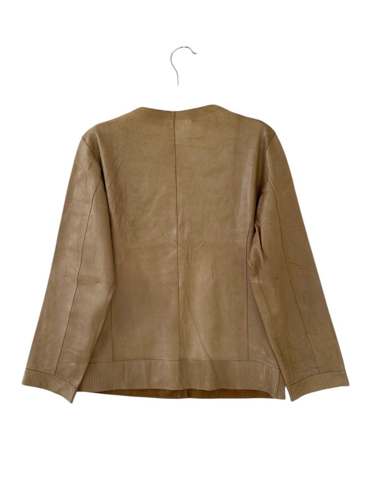 Japanese Brand Hiroki Reversible Leather Cardigan Jacket Size US M / EU 48-50 / 2 - 3 Thumbnail