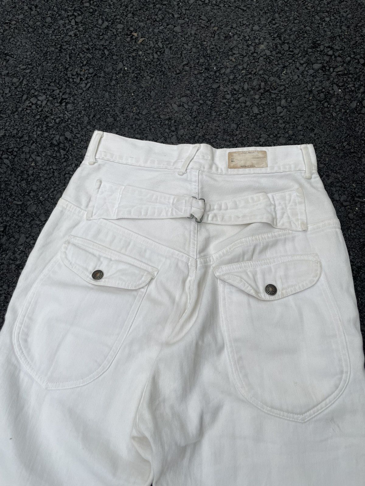 Kapital Kapital Walt Pants White Denim Size US 27 - 10 Thumbnail