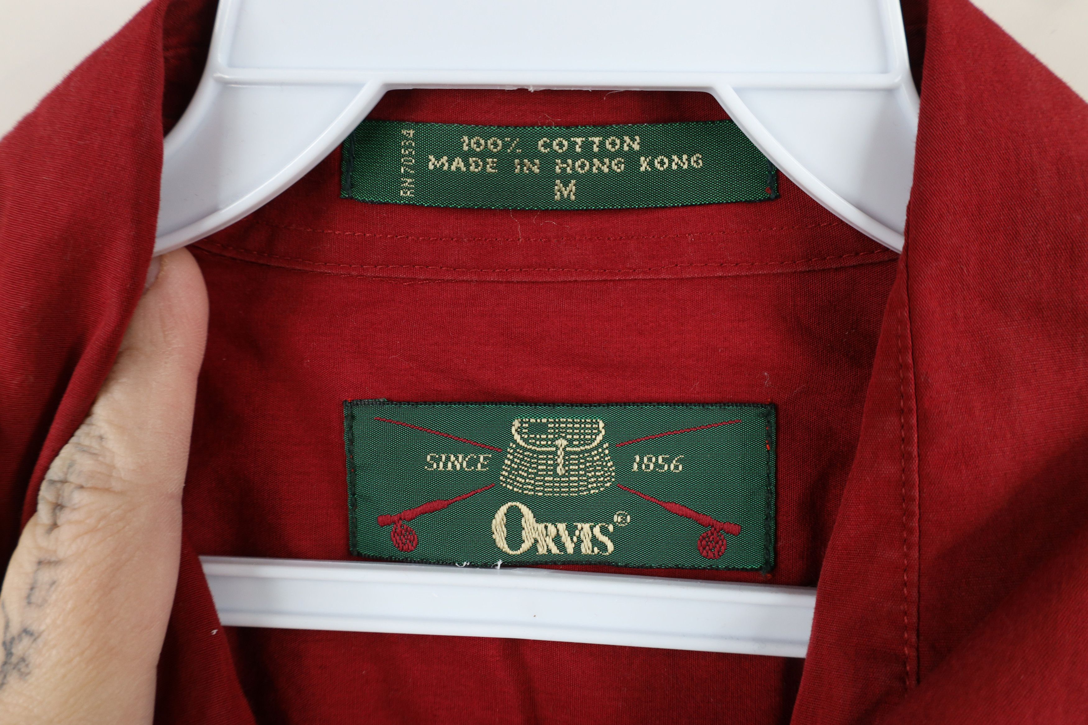 Orvis × Vintage Vintage 80s 90s Orvis Short Sleeve Shooting Button Shirt Size US M / EU 48-50 / 2 - 8 Thumbnail