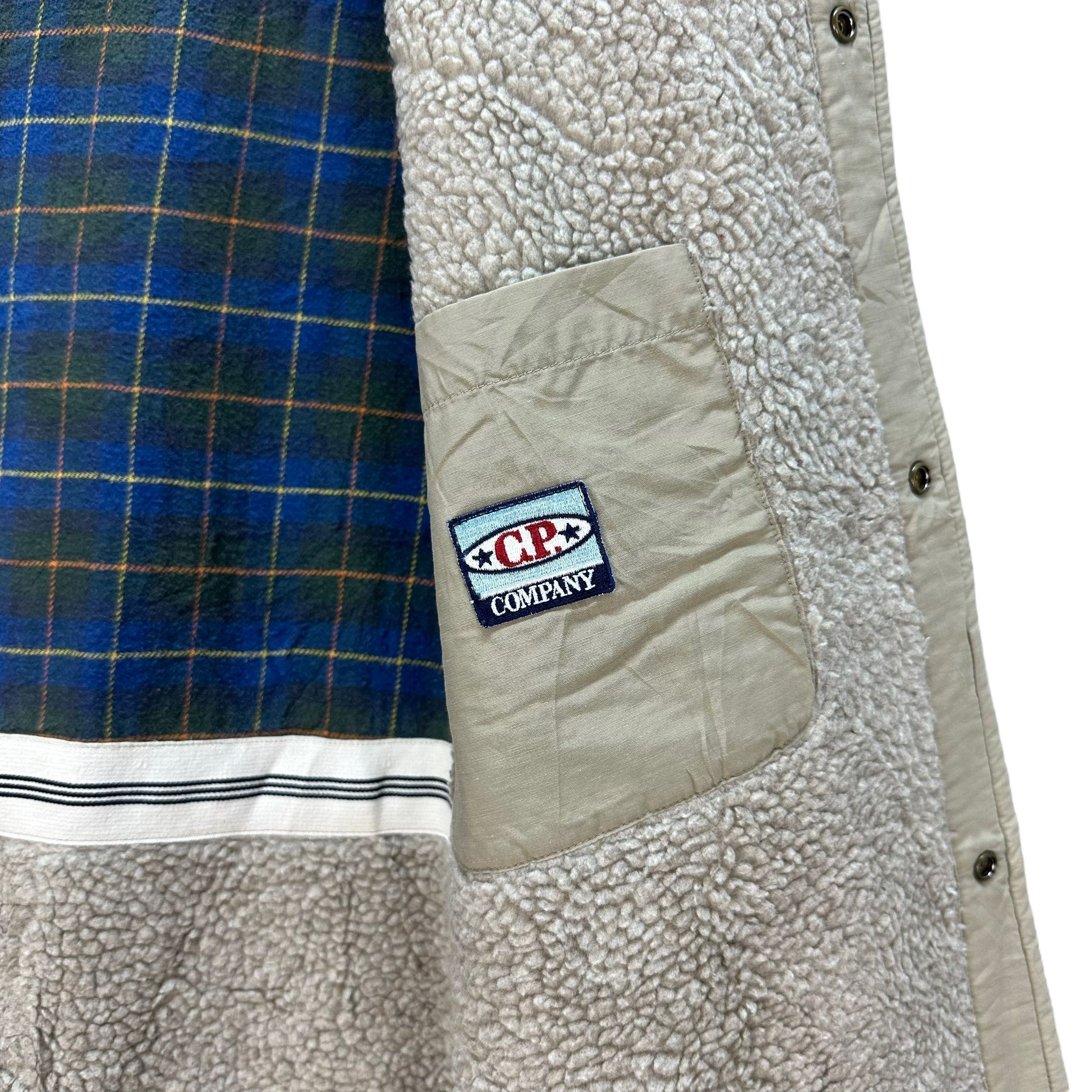 C.P. Company CP COMPANY EMBROIDERY BIG LOGO SHERPA PARKA #8286-001 Size US L / EU 52-54 / 3 - 12 Thumbnail