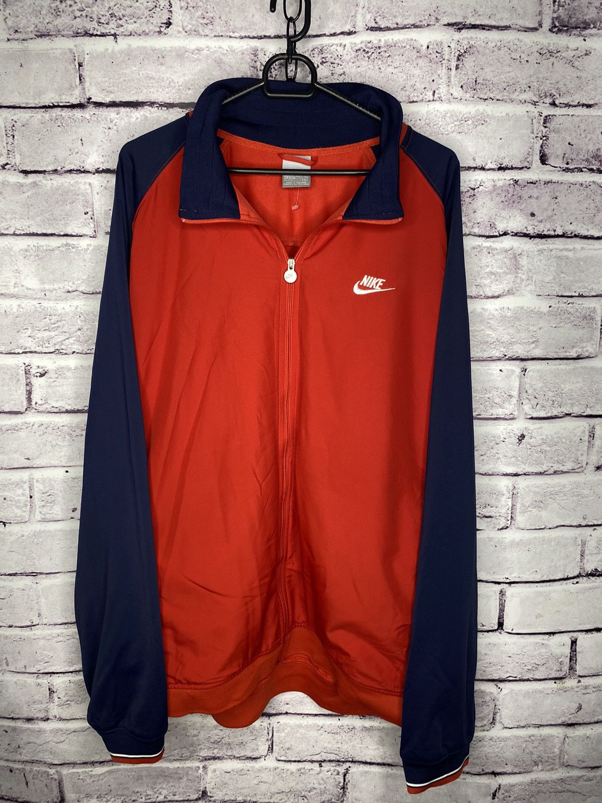 Nike Vintage Nike Blue/Red Track-Top Jacket Small Swoosh Logo Size US XXL / EU 58 / 5 - 1 Thumbnail