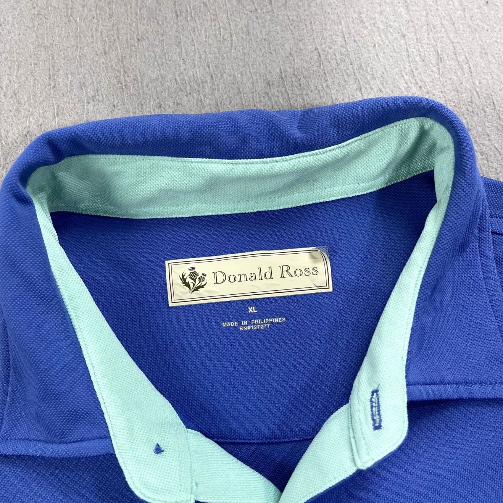 Vintage Nike Sand Valley Polo Shirt Mens XL Blue Solid Donald Ross Logo Performance Polo Size US XL / EU 56 / 4 - 5 Thumbnail
