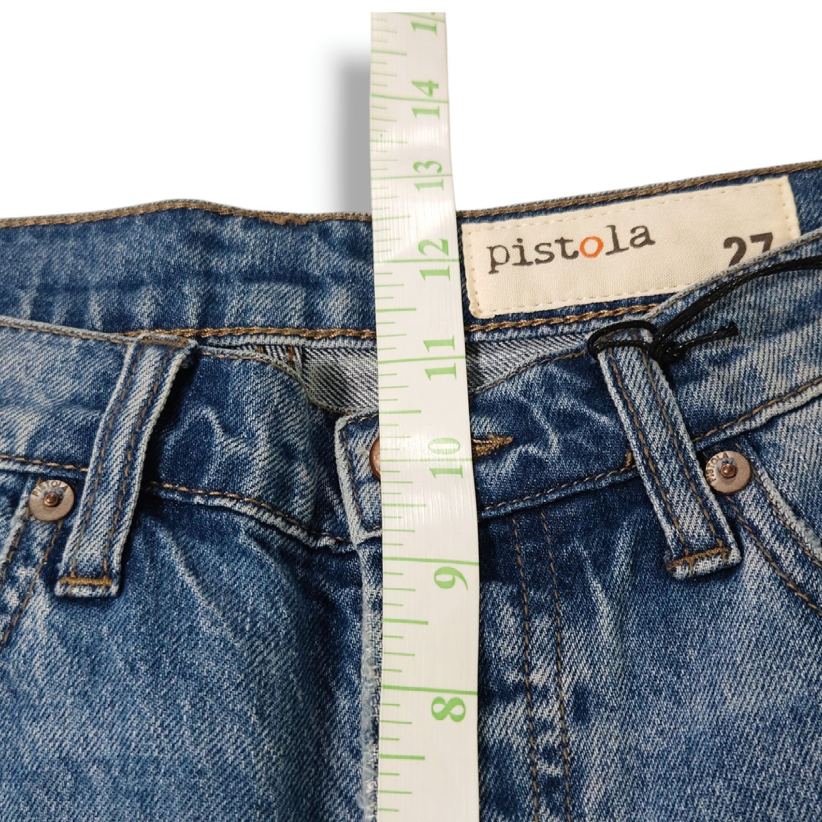 Pistola NWT Pistola Madi Embroidered Modern Slim Denim Jeans Sz. 27 Size 27" / US 4 / IT 40 - 10 Thumbnail