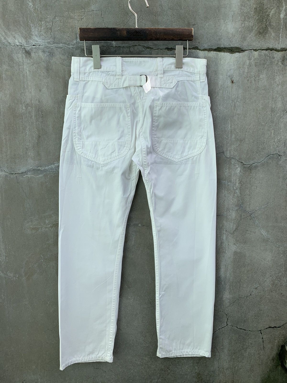 Junya Watanabe Cinch Back White Trousers Size US 30 / EU 46 - 4 Thumbnail