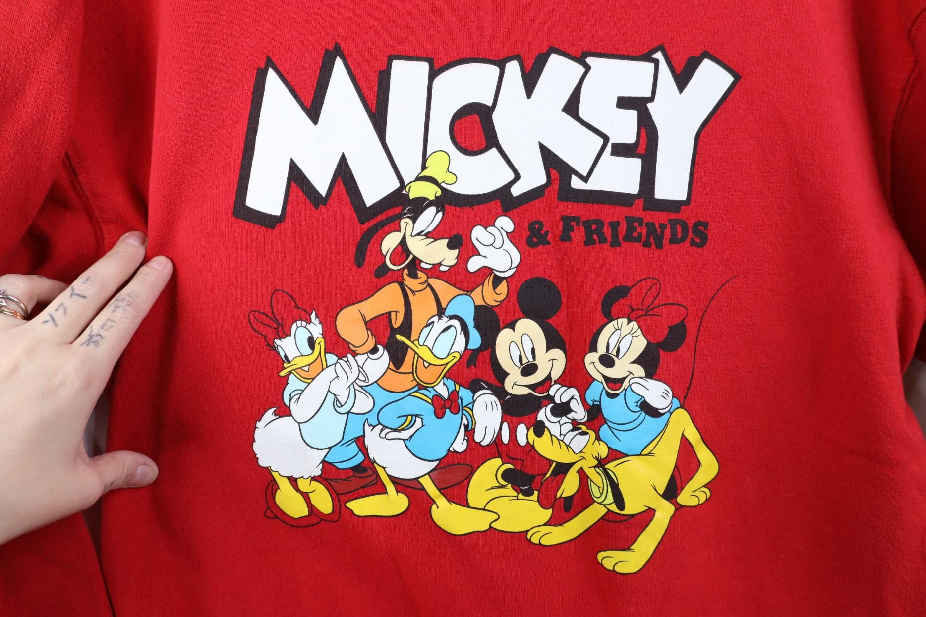 Disney Vintage Y2K Disney Mickey Mouse and Friends Sweatshirt Red Size M / US 6-8 / IT 42-44 - 4 Thumbnail