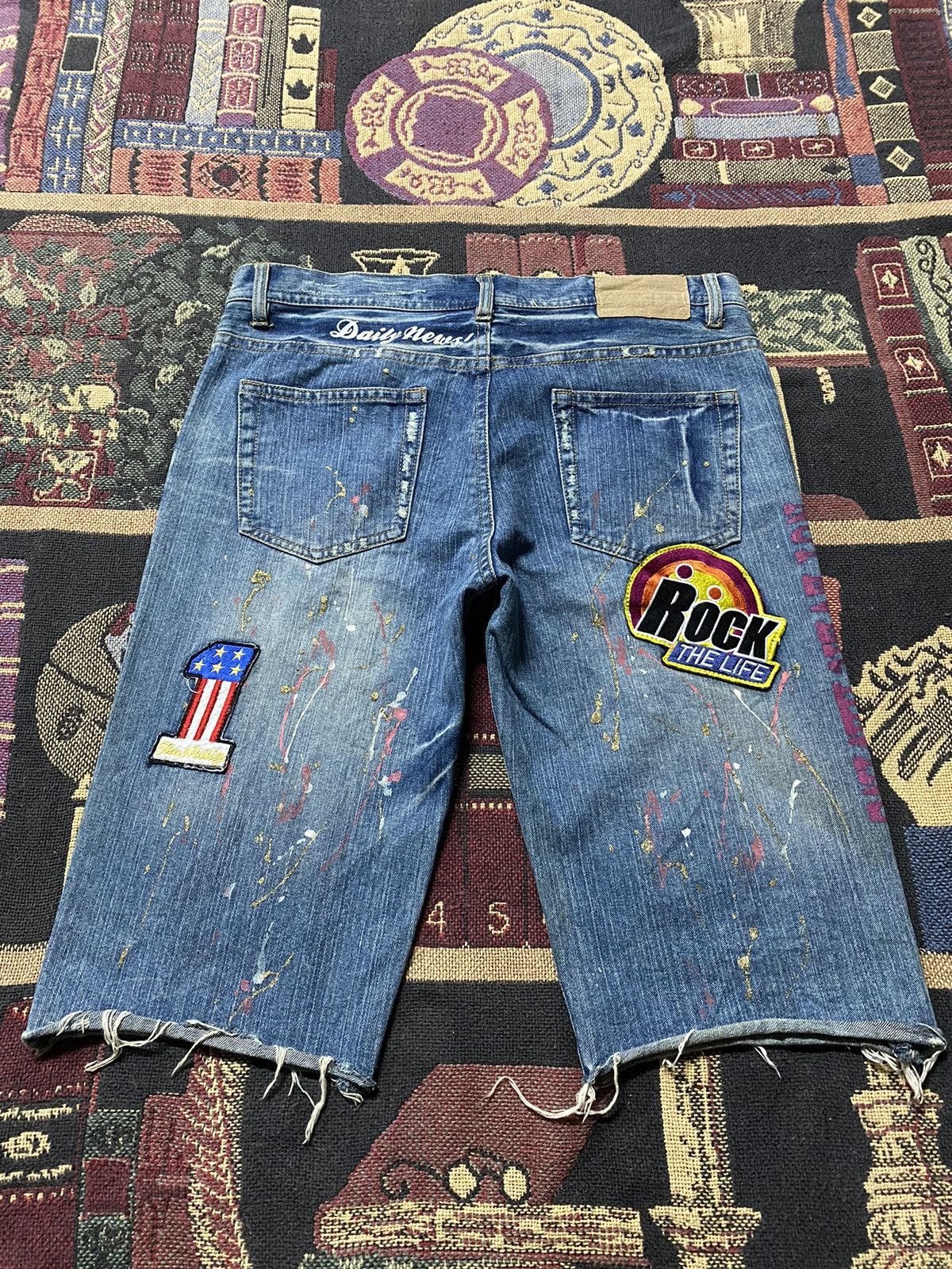 Japanese Brand Japanese Daily News Funky World Union Short Jeans Size US 33 - 12 Thumbnail