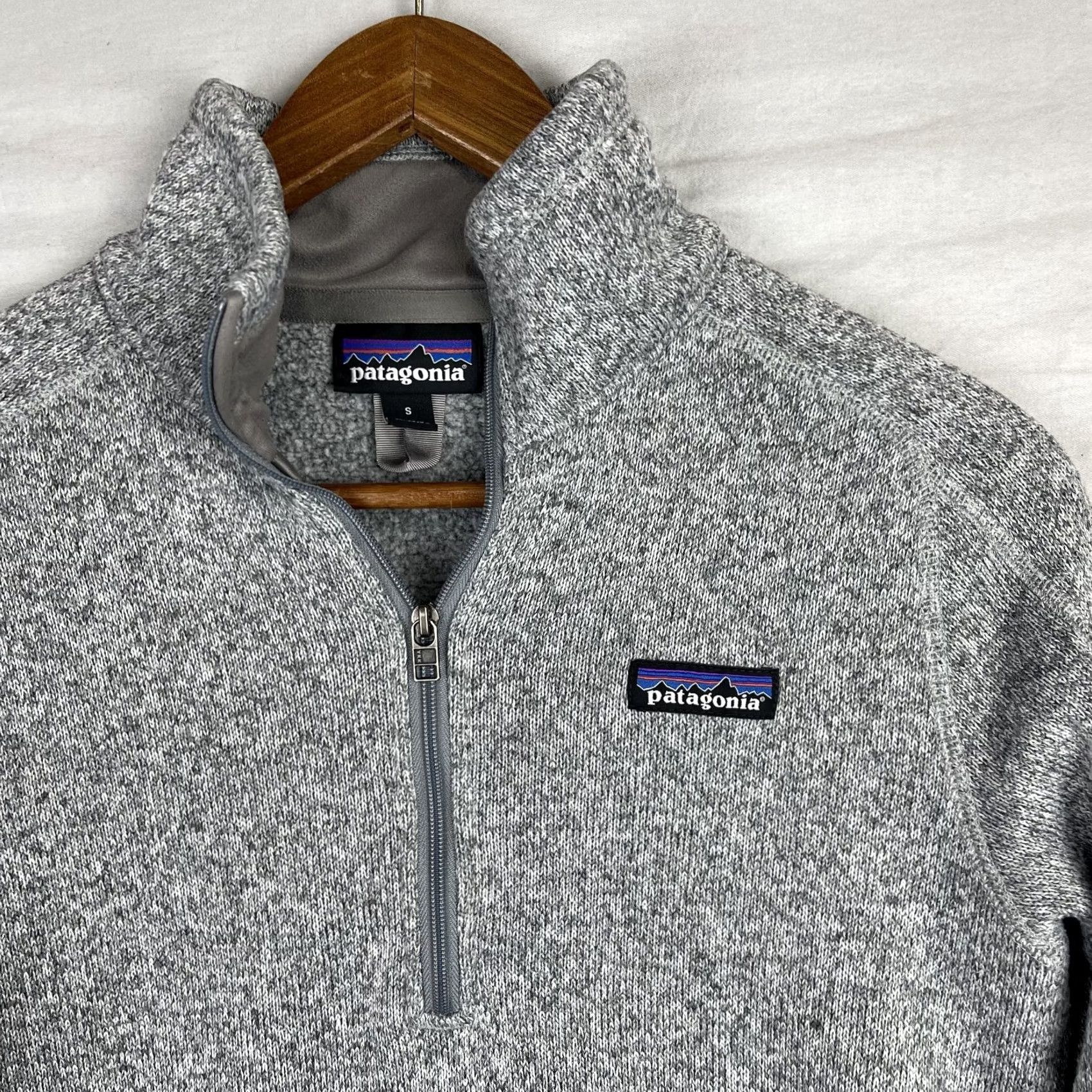 Patagonia Patagonia Better Sweater Womens Small Gray Fleece Outdoor Quarter Zip Knit 25618 Size S / US 4 / IT 40 - 4 Thumbnail