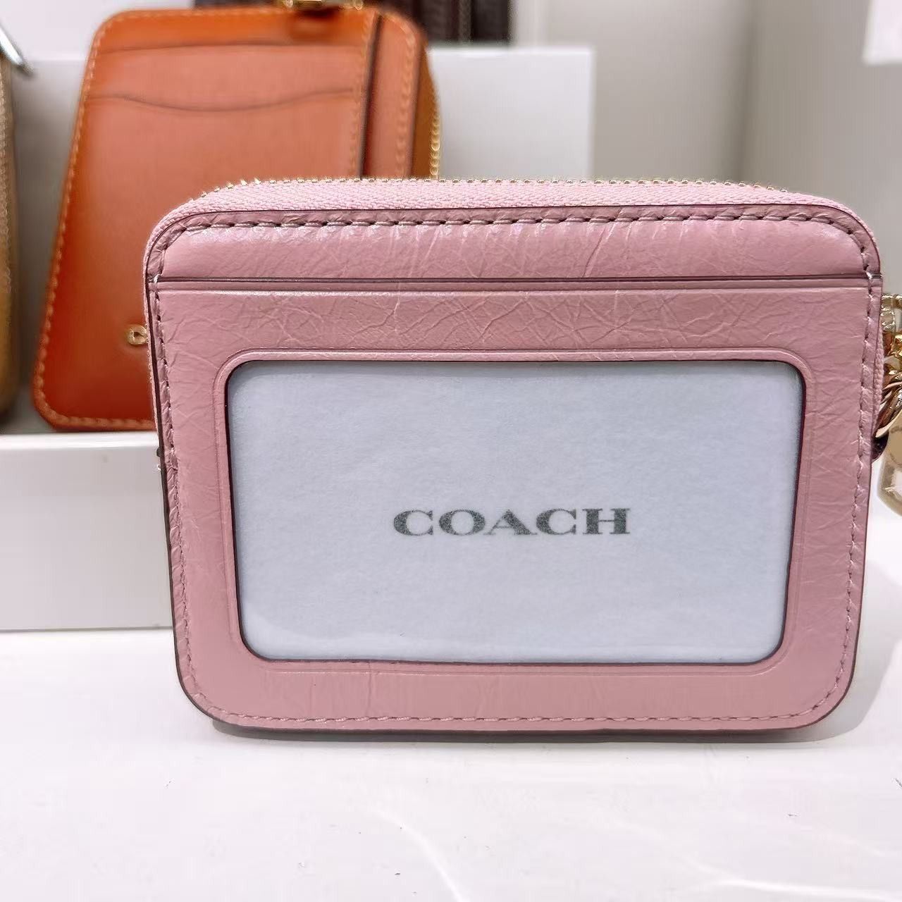 Coach Zip Card Case With Quilting CEC51 Size ONE SIZE - 2 Thumbnail