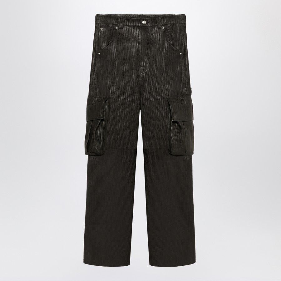 1989 STUDIO o1d2blof1124 Leather Cargo Trouser in Brown Size US 34 / EU 50 - 1 Thumbnail