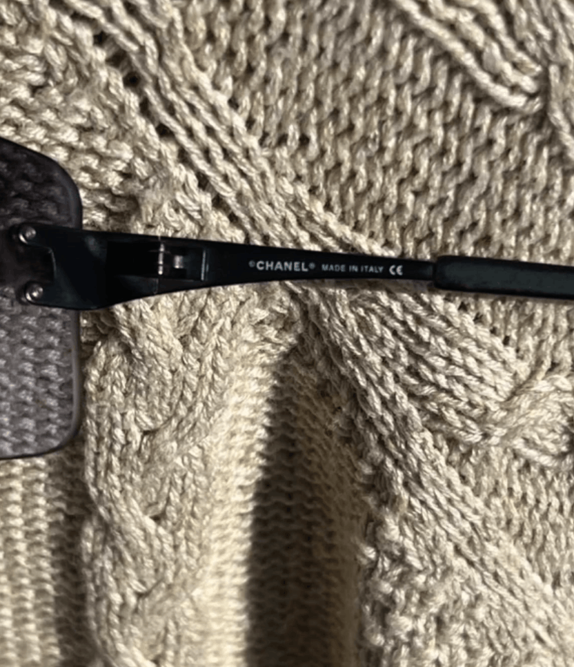 Chanel Sunglasses 4005 Rhinestone Rimless 4017 Vintage