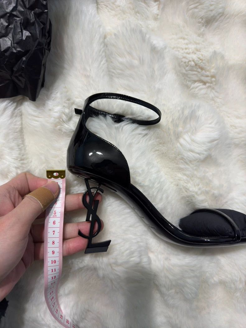 Saint Laurent Paris Saint Laurent Paris High heels with logo heels Size US 6.5 / IT 36.5 - 8 Thumbnail