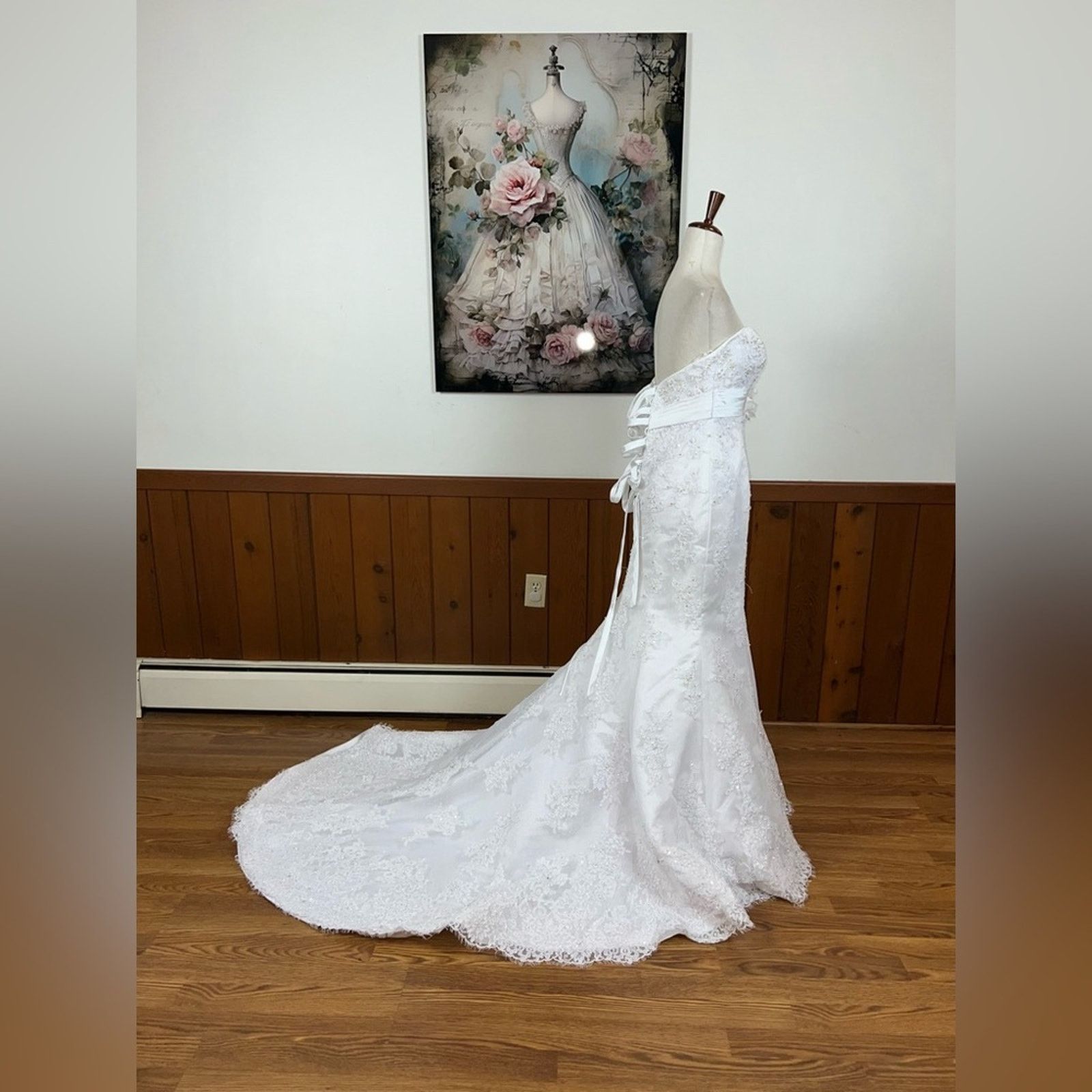 Other Elegant Maggie Sottero Lorie Strapless Lace Wedding Gown! Size M / US 6-8 / IT 42-44 - 5 Thumbnail