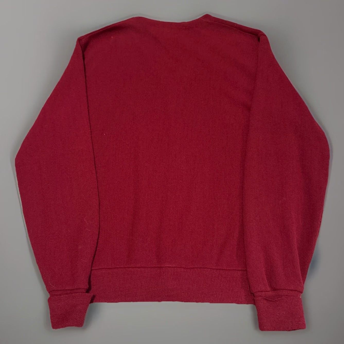 Vintage VINTAGE Knights Bridge Cardigan Men Large Red 1970s 100% Dupont Orlon Knit Sweater Size US L / EU 52-54 / 3 - 2 Thumbnail