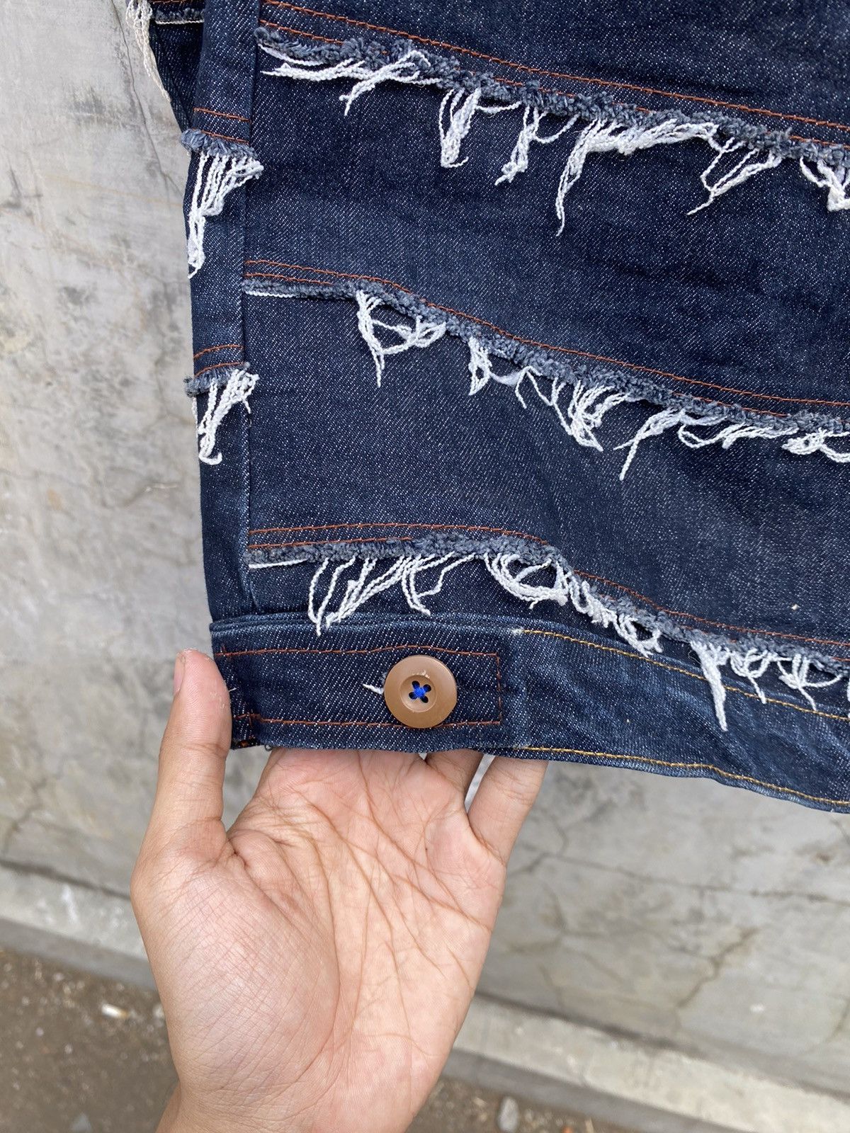 Japanese Brand Handmade Hagi Denim Size S / US 4 / IT 40 - 12 Thumbnail