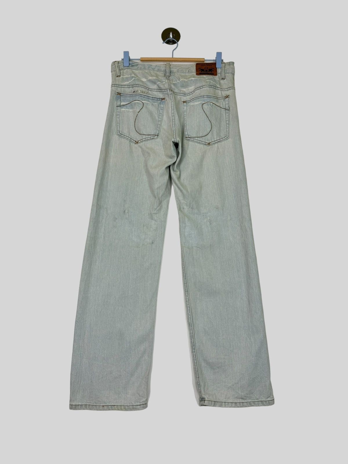 14th Addiction × If Six Was Nine × Le Grande Bleu (L.G.B.) GOTCHA WING CLAW MARKS THUNDERS DISTRESSED DENIM JEANS Size US 31 - 2 Thumbnail