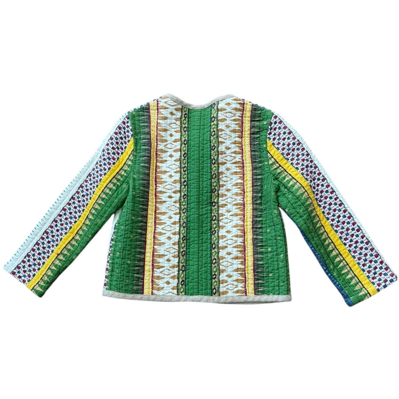 Other Cropped Boho chic quilted colorful fringed jacket x small Size XS / US 0-2 / IT 36-38 - 7 Thumbnail