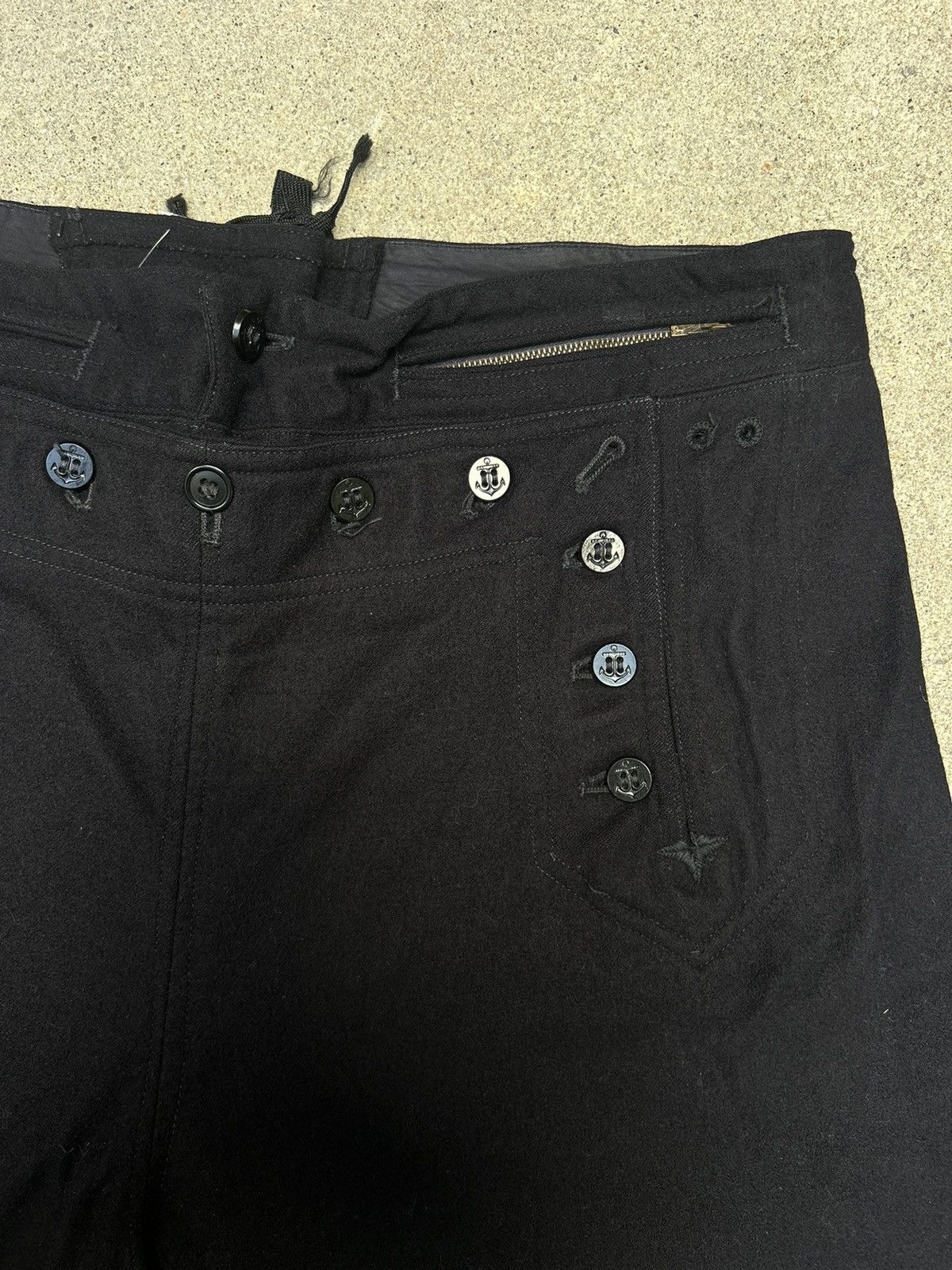Naval Clothing Factory Vintage Military Wool Pants With Insane Detailing Size US 35 - 3 Thumbnail