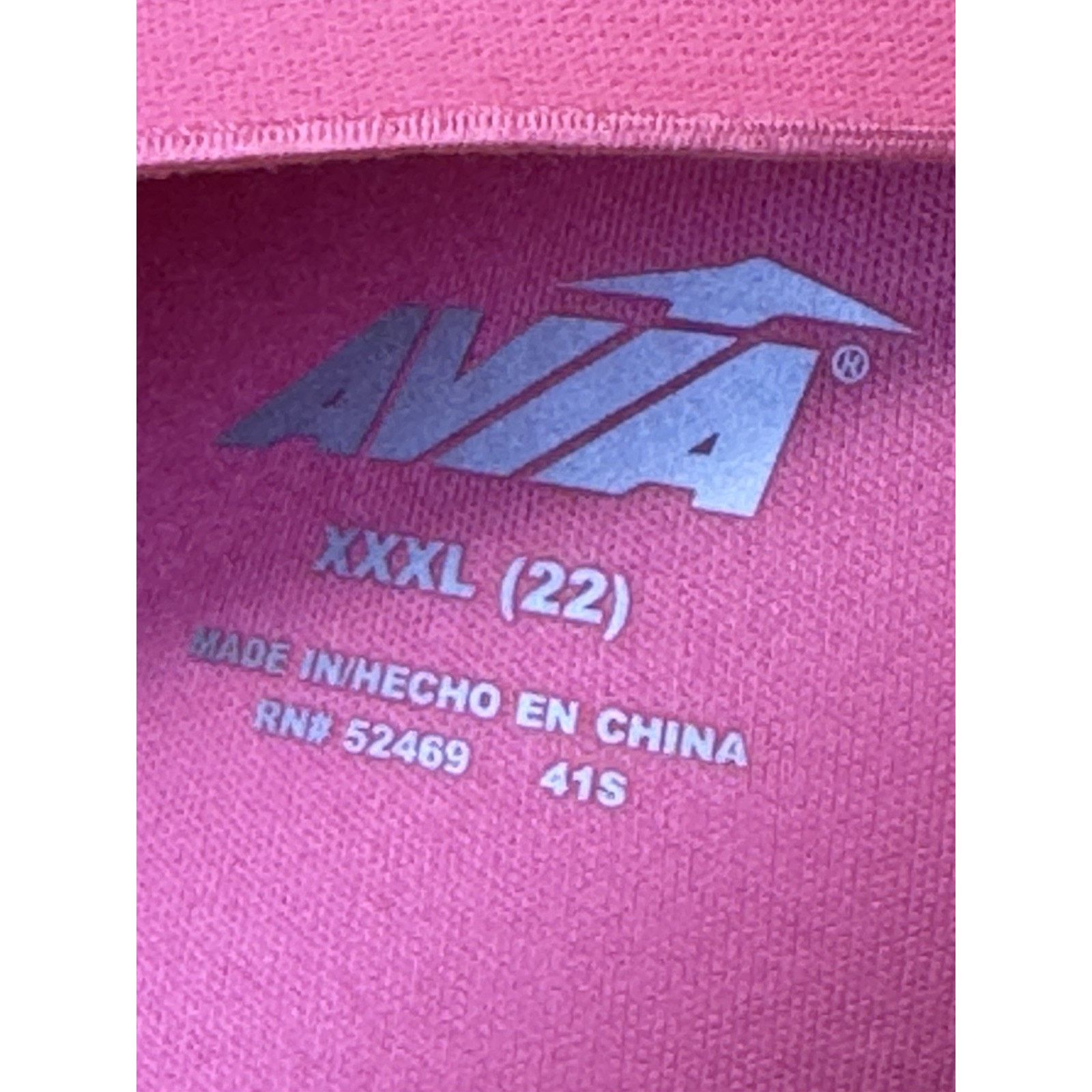 Avia AVIA Women Molded Cup Bra Size XXL (22) Hot Pink Hook Loop Size ONE SIZE - 9 Thumbnail