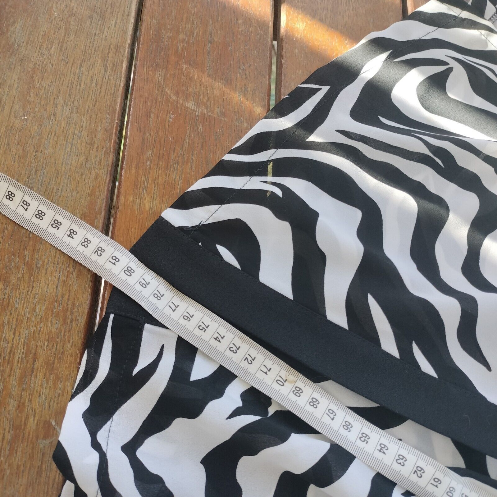 Man Made In Australia × Vintage Vintage 80s Shirt Zebra Striped Button Up Retro Rockabilly Size M / US 6-8 / IT 42-44 - 11 Thumbnail