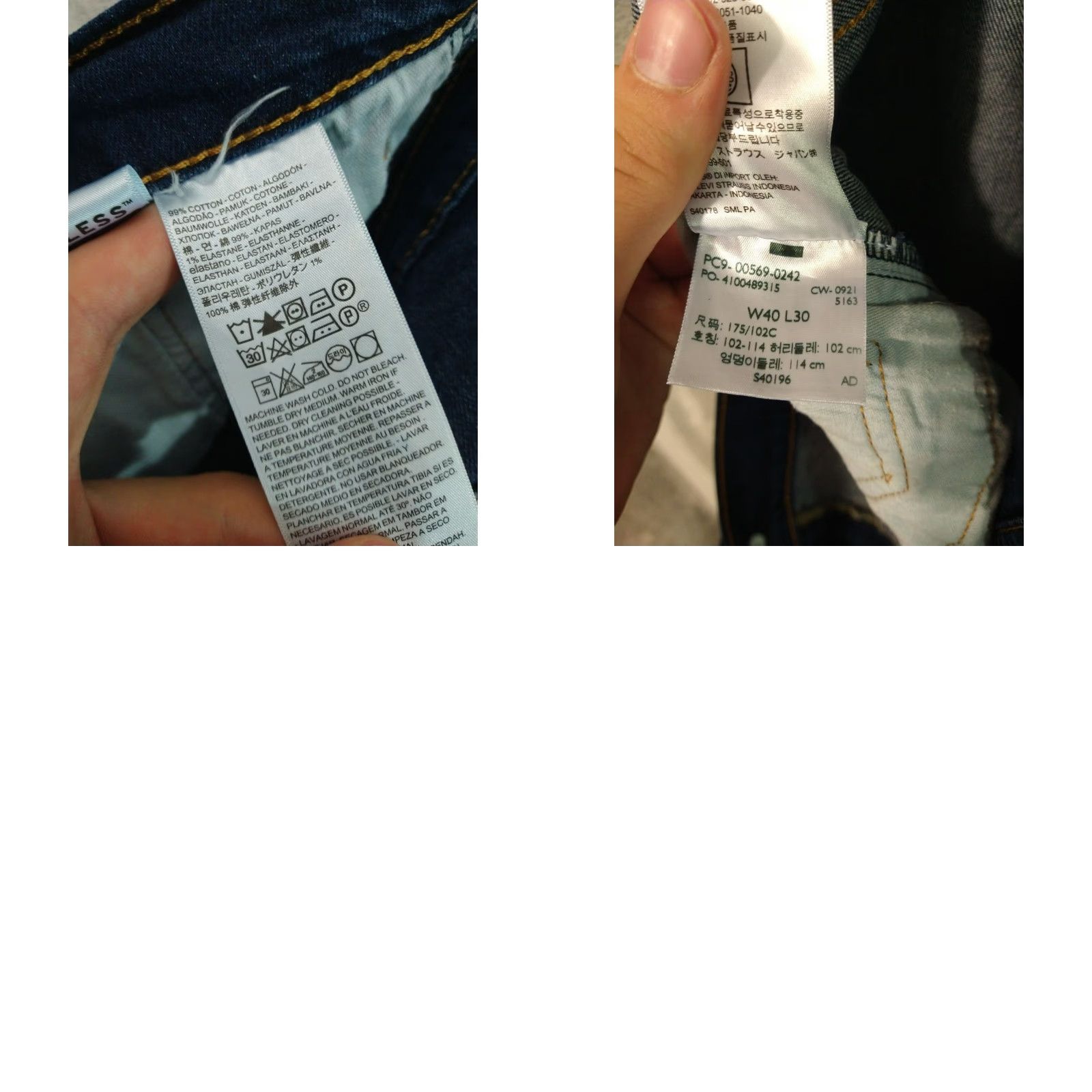 Levi's Levi's 569 Jeans Men 40x30 Blue Denim Loose Fit Relaxed Straight Leg Skater Size US 40 / EU 56 - 8 Thumbnail
