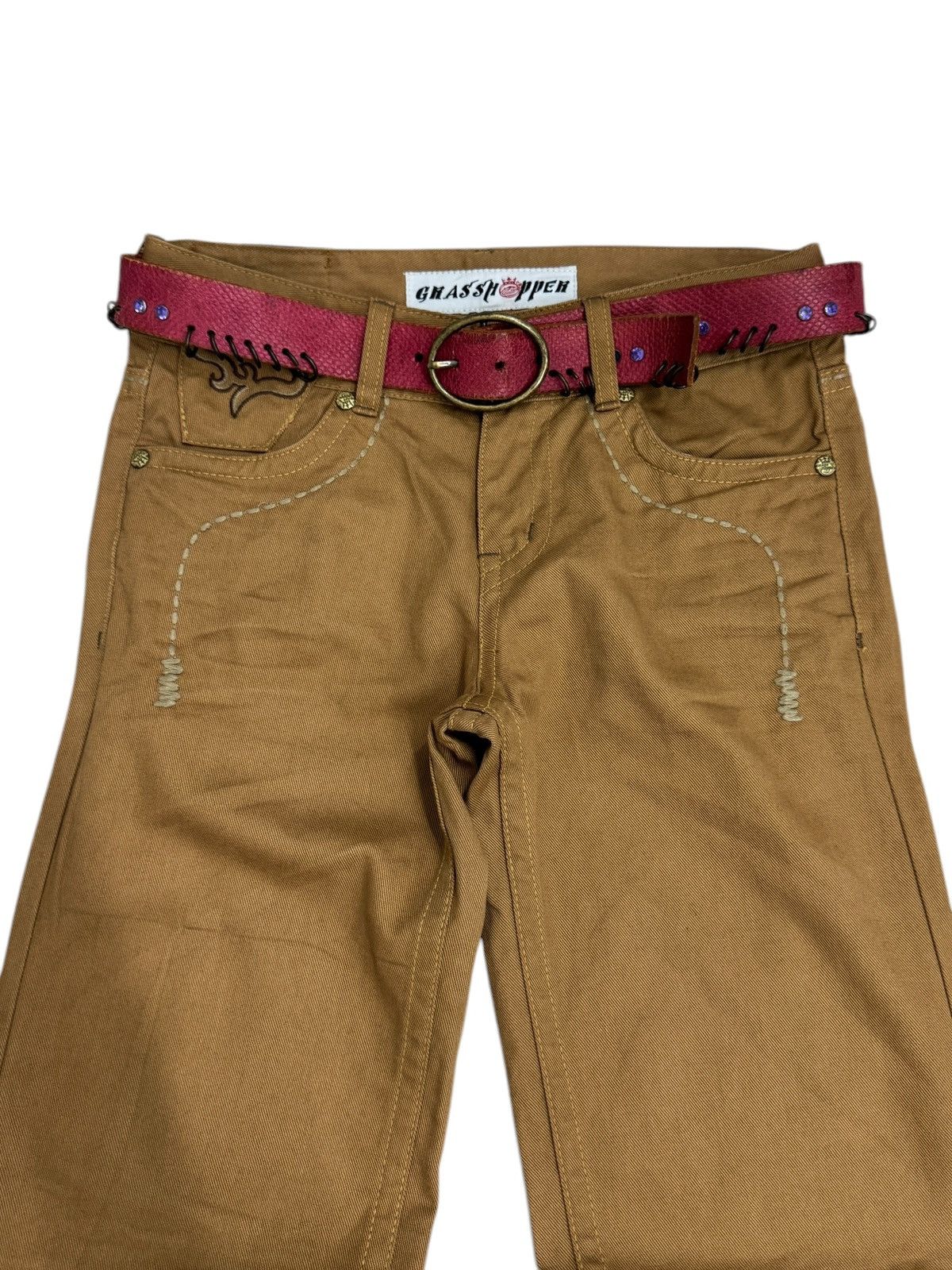 Hysteric Glamour × Japanese Brand × Seditionaries Flared GRASS HOPPER Seditionaries Back Embroidered Size US 28 / EU 44 - 3 Thumbnail