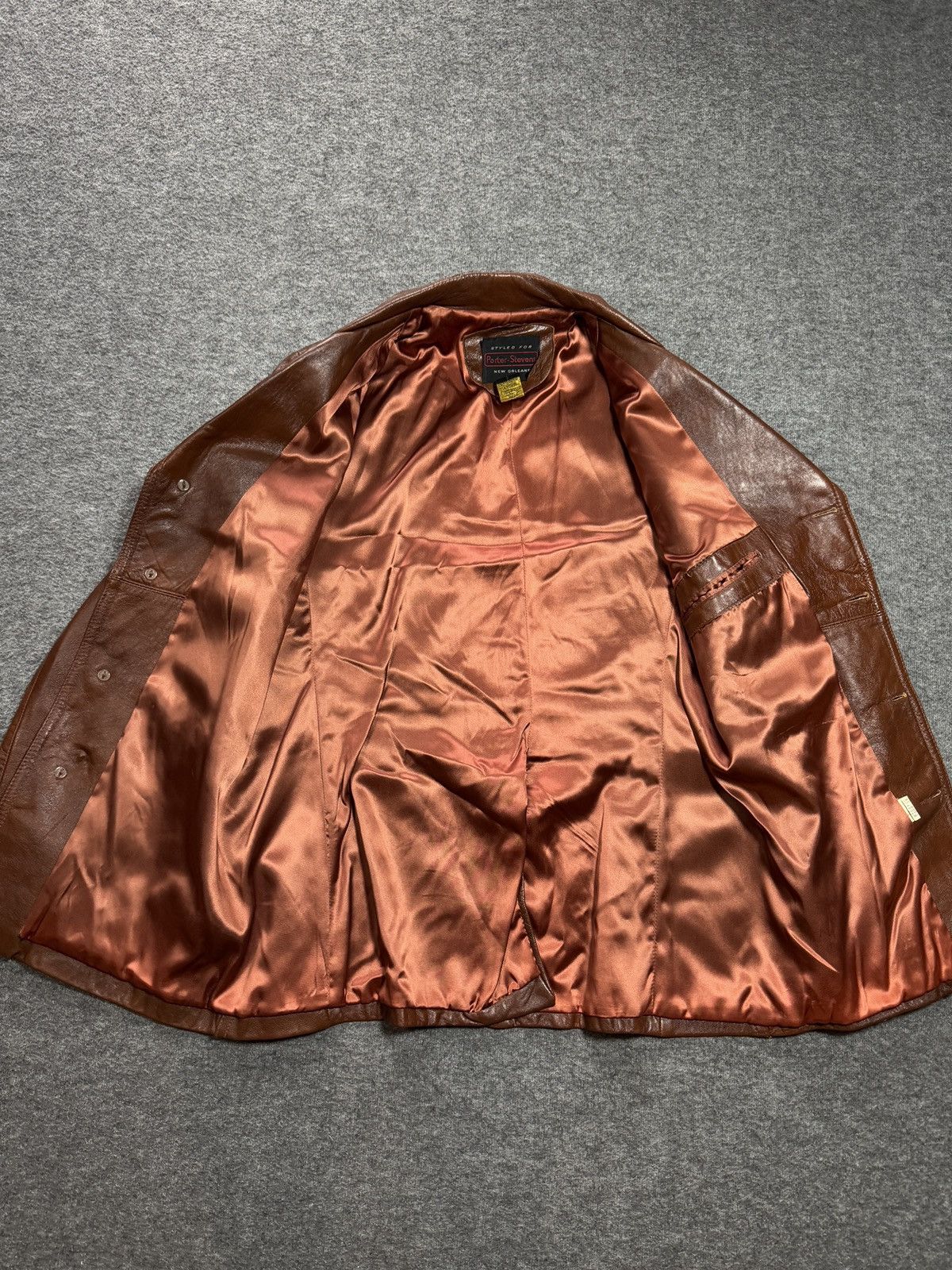 Vintage Vintage 70s Cabretta Leather Jacket Sport Coat Mens 44 Brown Size US M / EU 48-50 / 2 - 7 Thumbnail