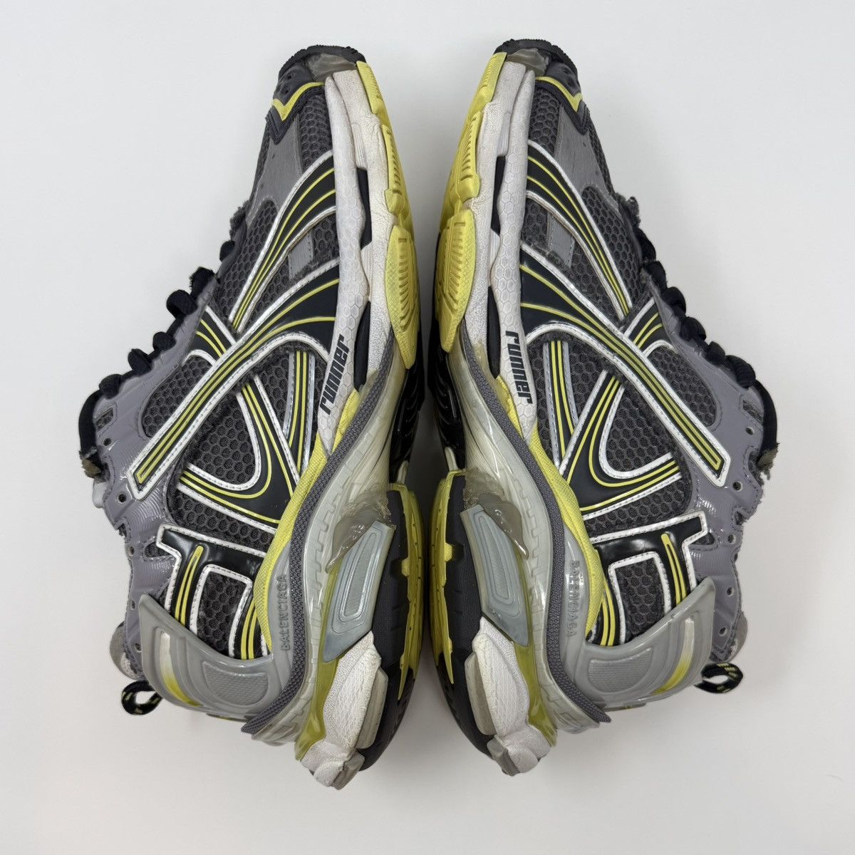 Balenciaga Balenciaga Runner Sneaker Grey/Yellow Size US 10 / EU 43 - 3 Thumbnail