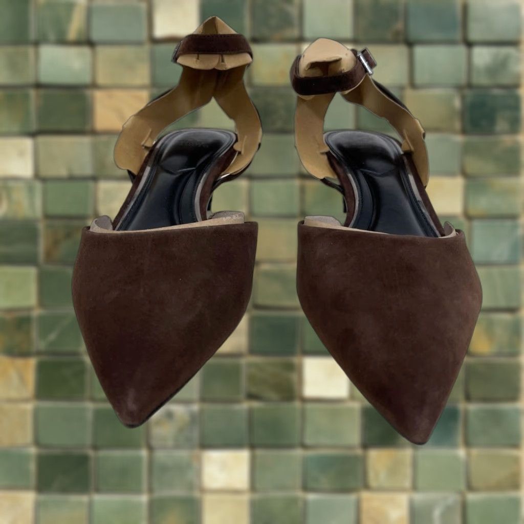 VINTAGE VINCE CAMUTO Irva Sandals Women's Size 11 M Brown Suede