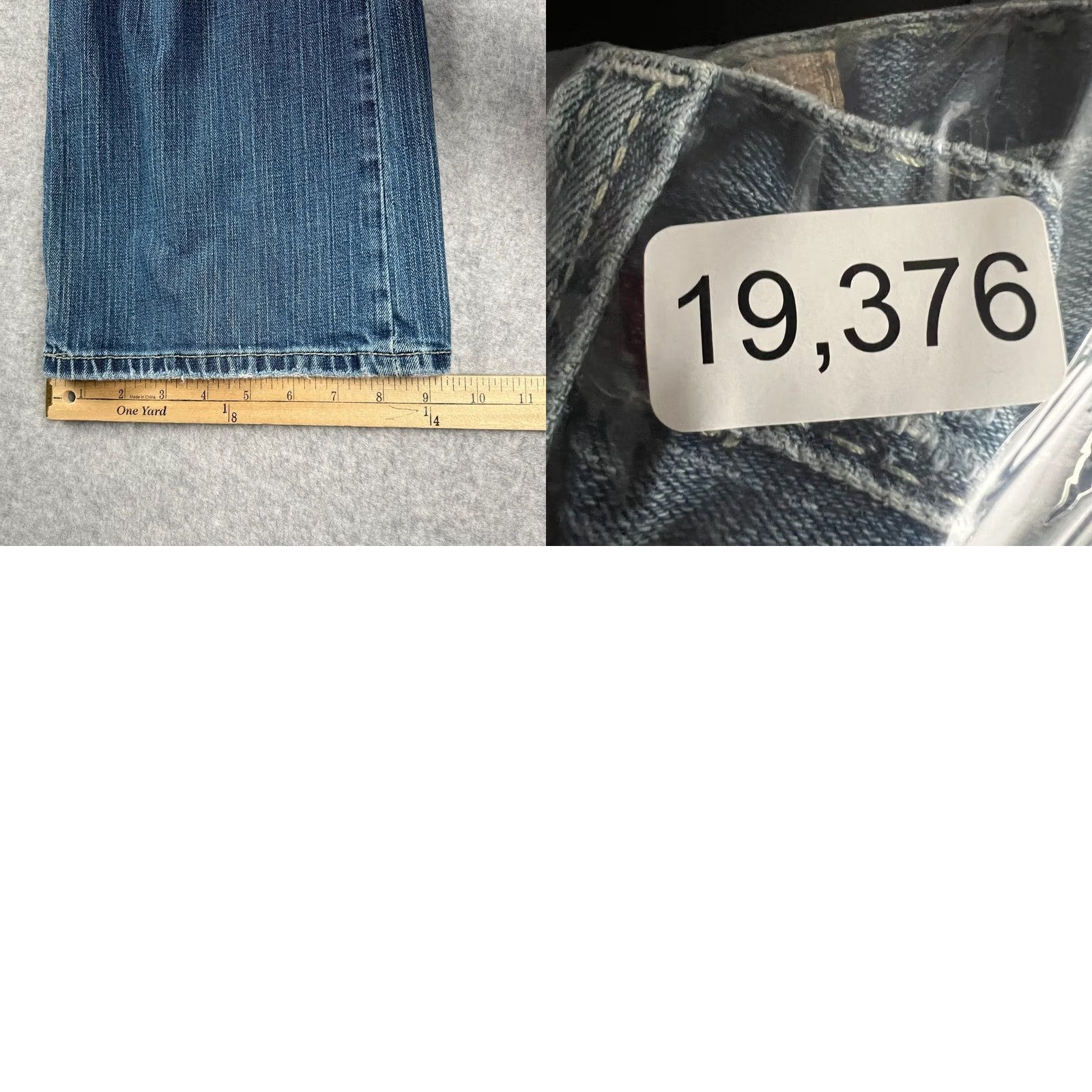 Vintage Buckle BKE Tyler Jeans Mens Blue Stretch Denim Straight Pants 30x30 Thick Stitch Size US 30 / EU 46 - 8 Thumbnail