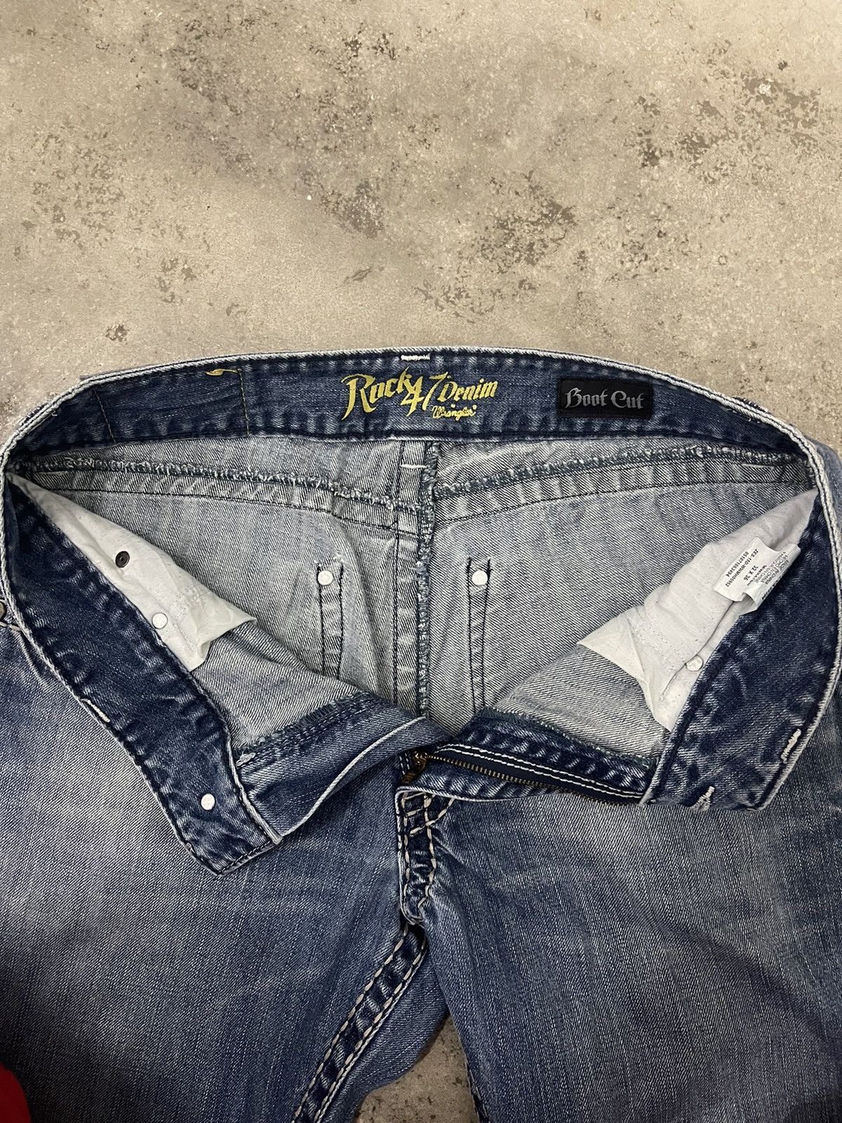 Wrangler Vintage Rock 47 Flared Denim Size US 32 / EU 48 - 10 Thumbnail