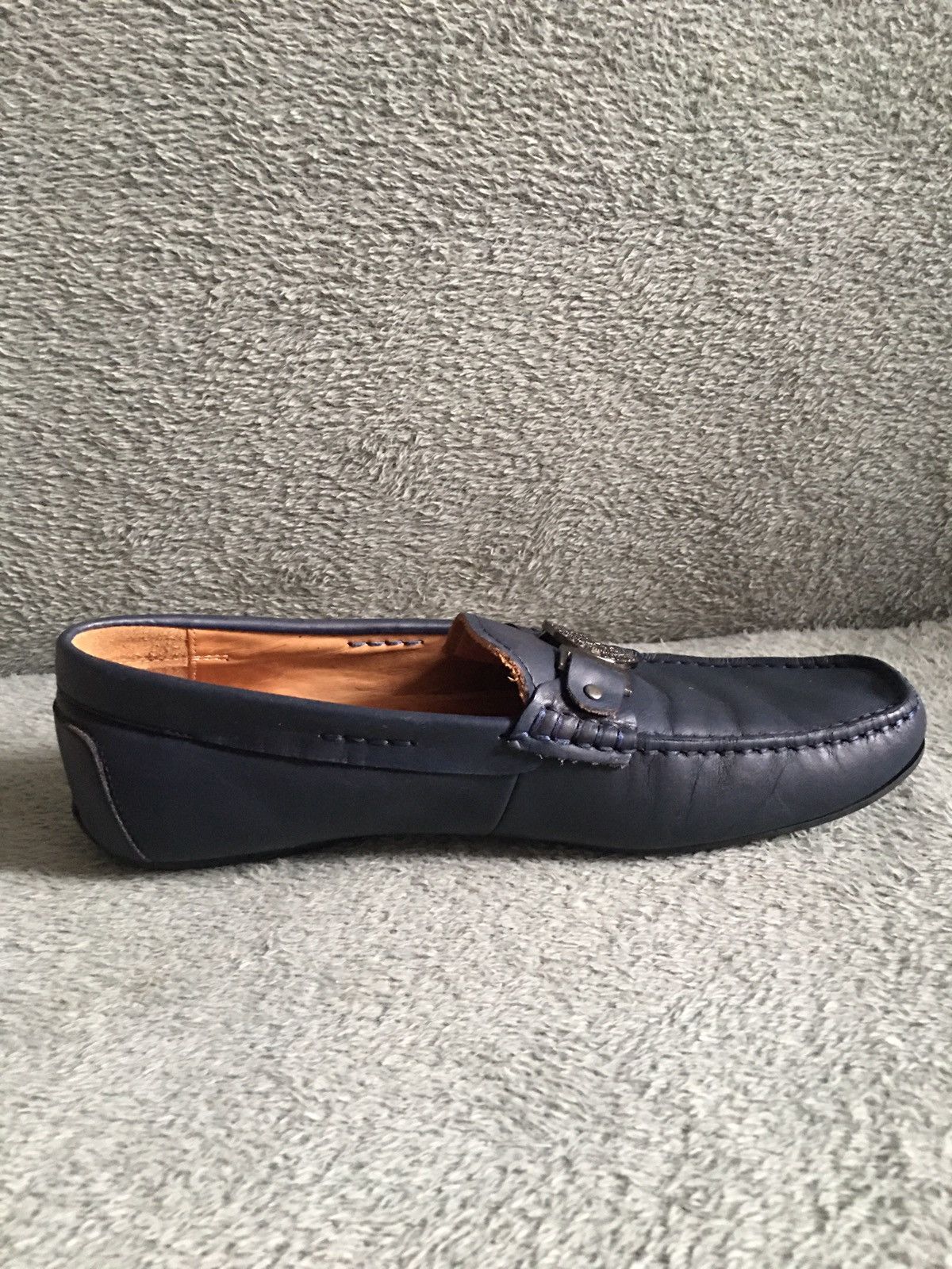 Balmain BALMAIN Leather Loafers Flats Navy Blue EU 42 Size US 9 / EU 42 - 8 Thumbnail