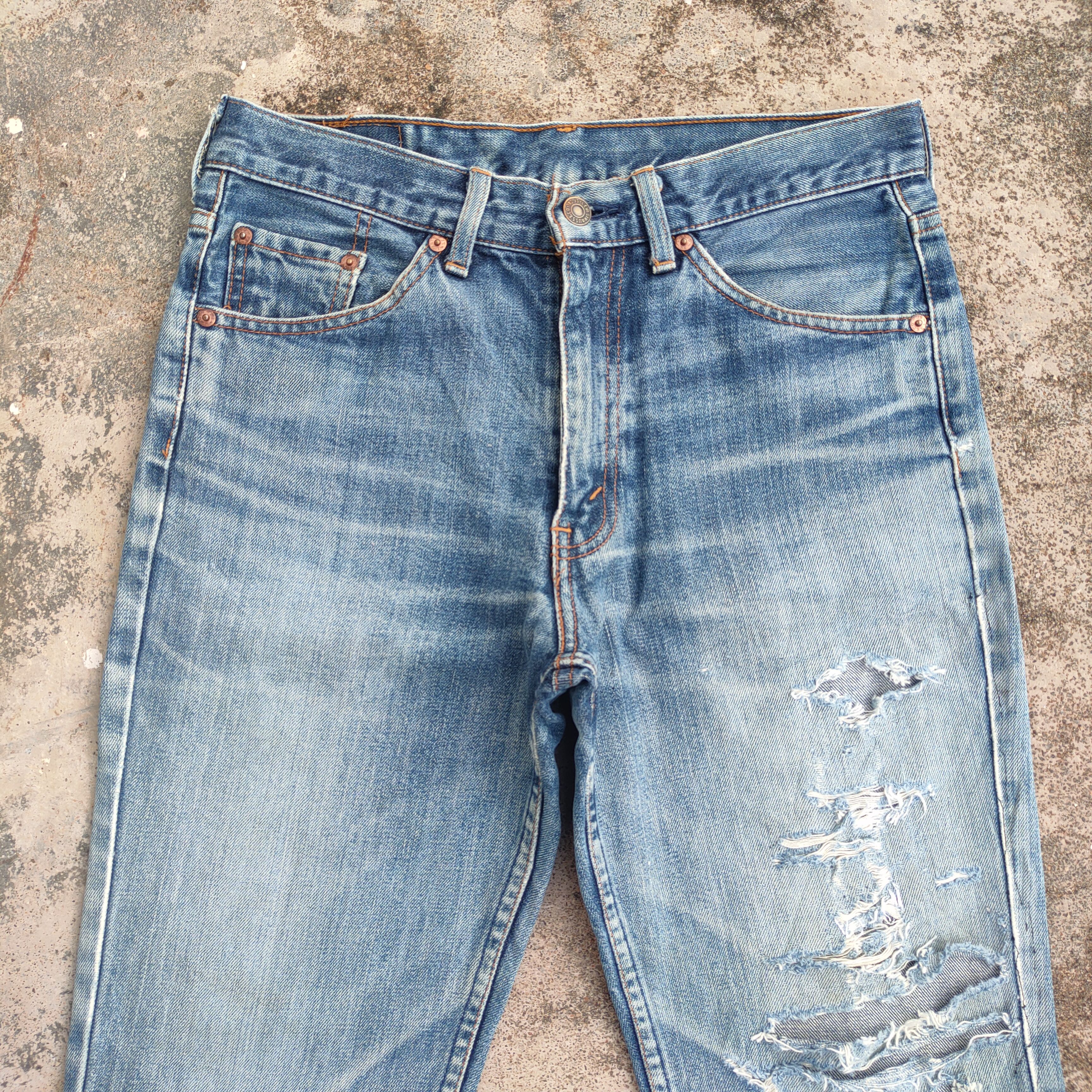 Levi's × Vintage VINTAGE LEVI'S 503 FADED RIPPED JEANS DENIM PANTS Size US 31 - 3 Thumbnail