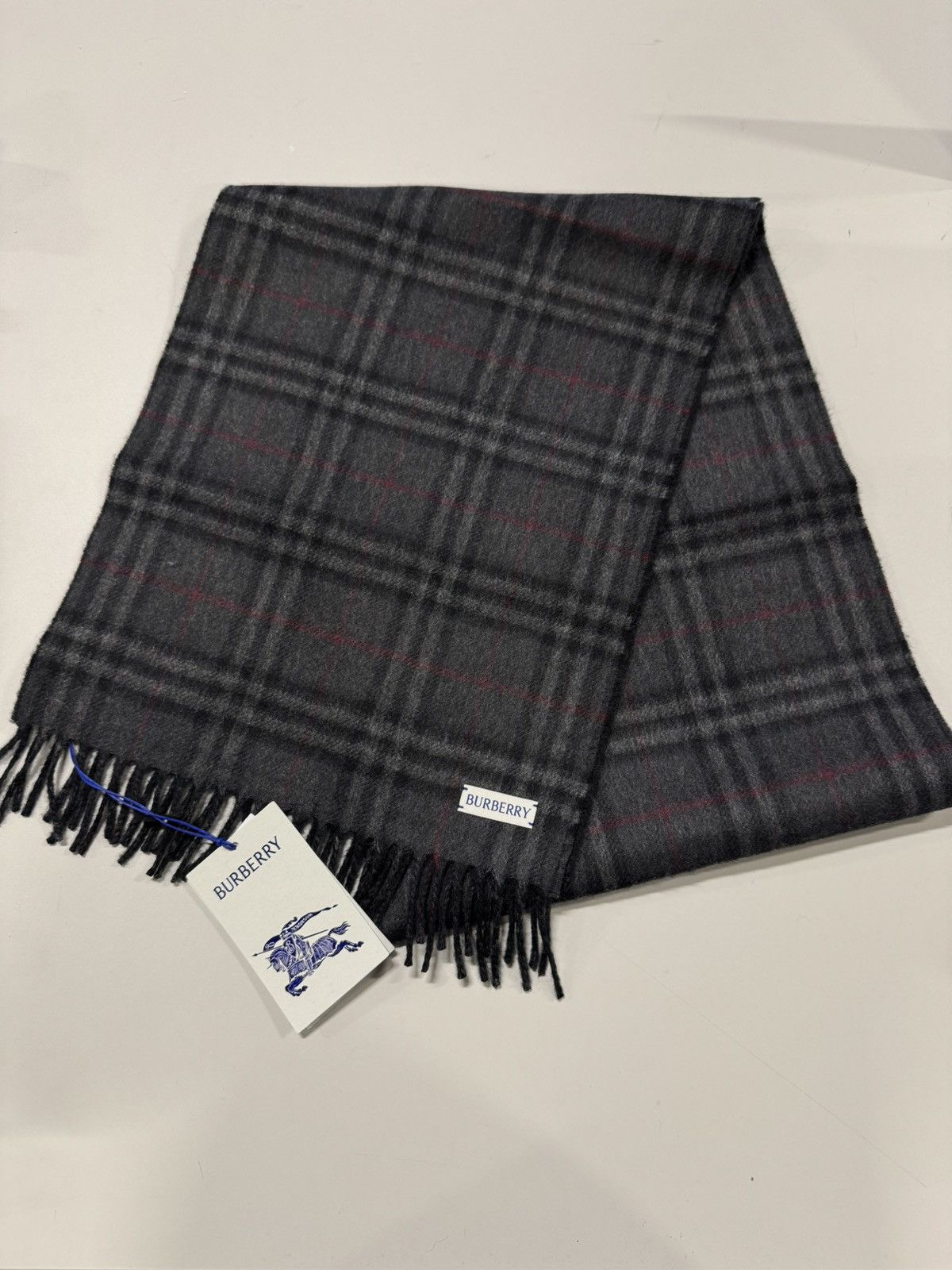 Burberry Burberry Check Cashmere Reversible Scarf NEW 700$ Size ONE SIZE - 1 Thumbnail