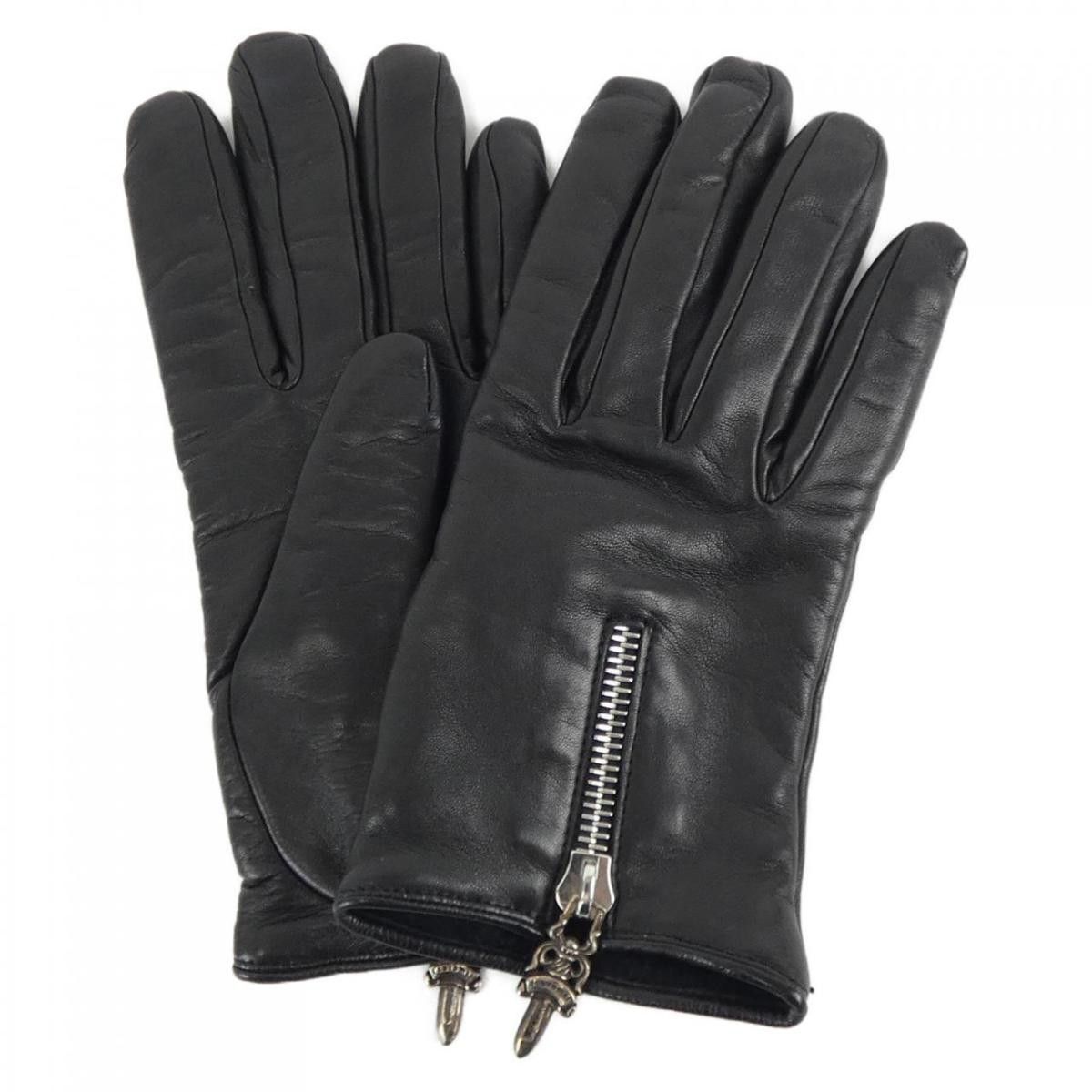 珍しい CHROME HEARTS CNTR ZIP DGGR GLOVE 手袋 - www.ecolau.fr