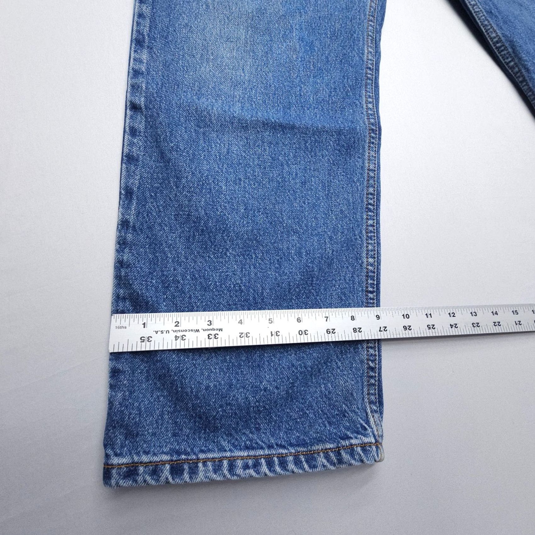 Levi's VINTAGE Levi's 550 Relaxed Fit Jeans Mens 36 x 30 Denim Blue 90s American Fashion Mens Levi's 550 Jeans Size US 36 / EU 52 - 7 Thumbnail