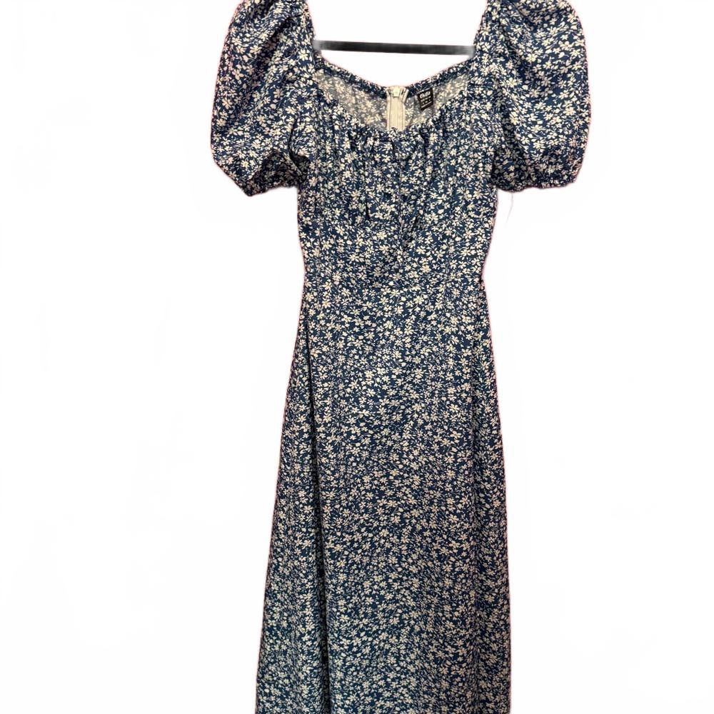 Designer Charming Floral Puff Sleeve Maxi Dress Size S / US 4 / IT 40 - 1 Thumbnail