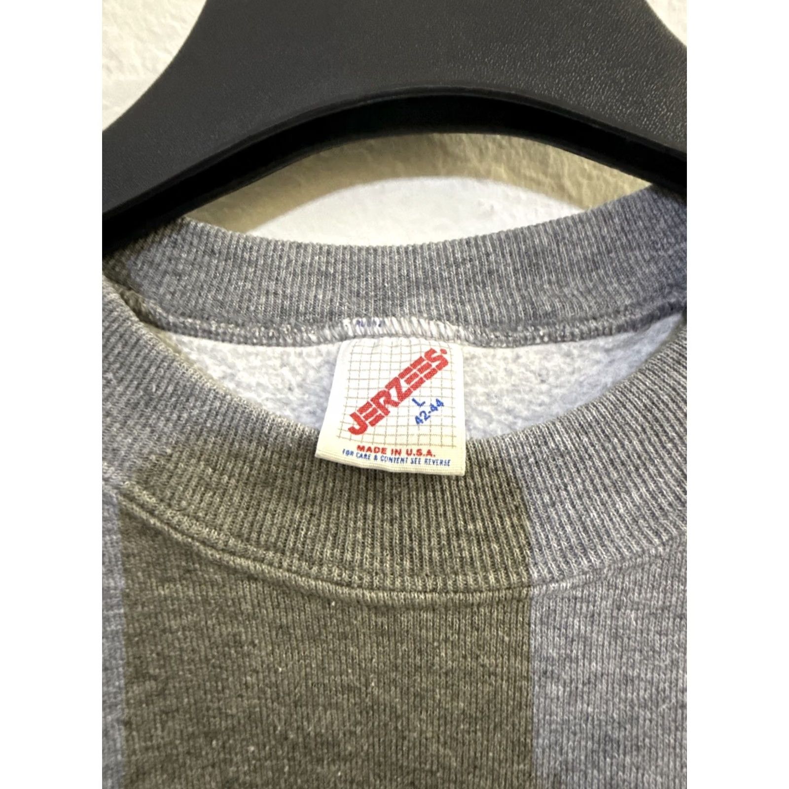 Jerzees VINTAGE JERZEES Sweatshirt L Gray Long Sleeve Crew Neck USA Men / Women Size L / US 10 / IT 46 - 2 Thumbnail