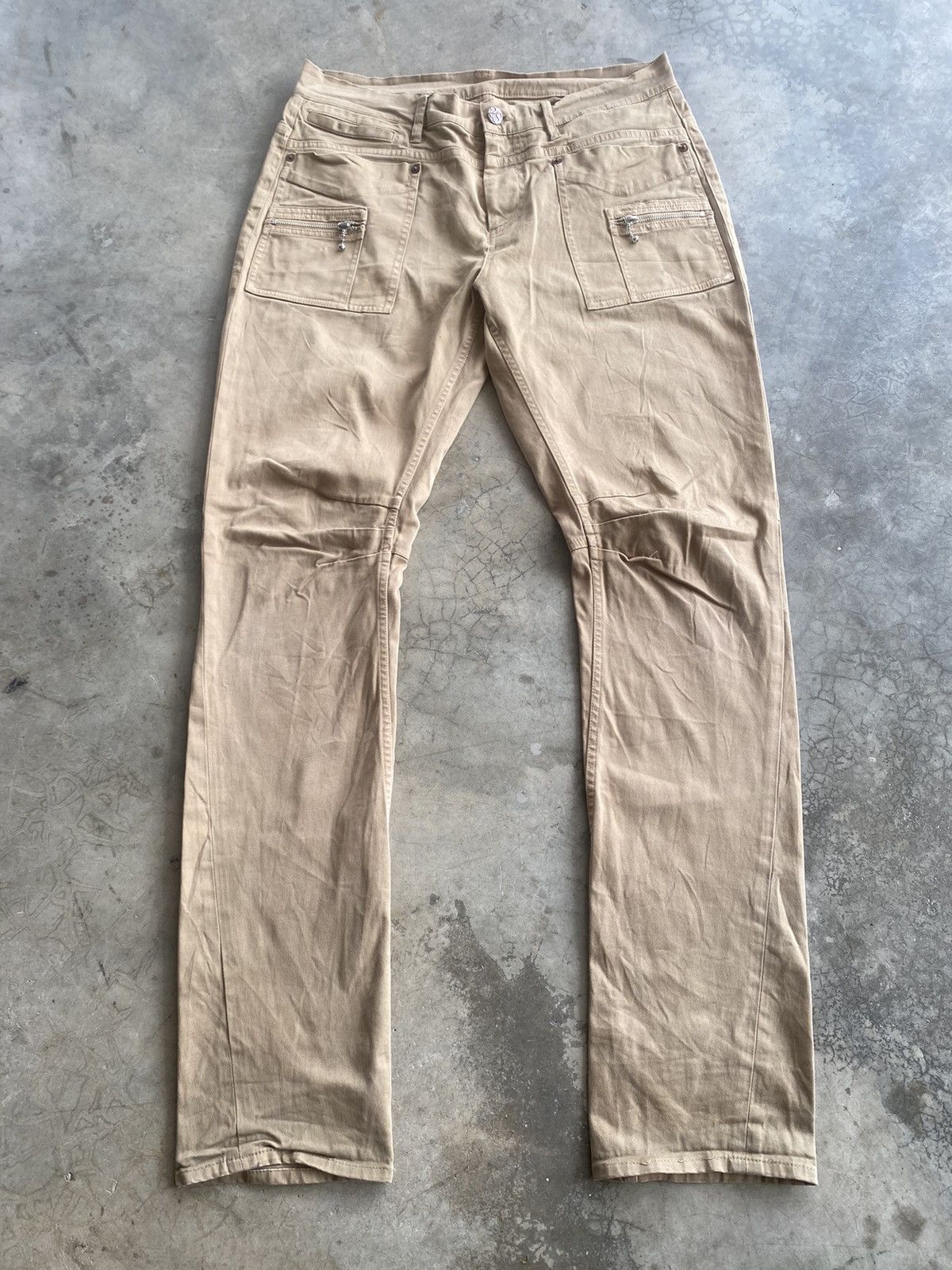 Japanese Brand Japanese 291295=Homme Python Bush Pocket Curve Leg Denim 121 Size US 33 - 1 Thumbnail