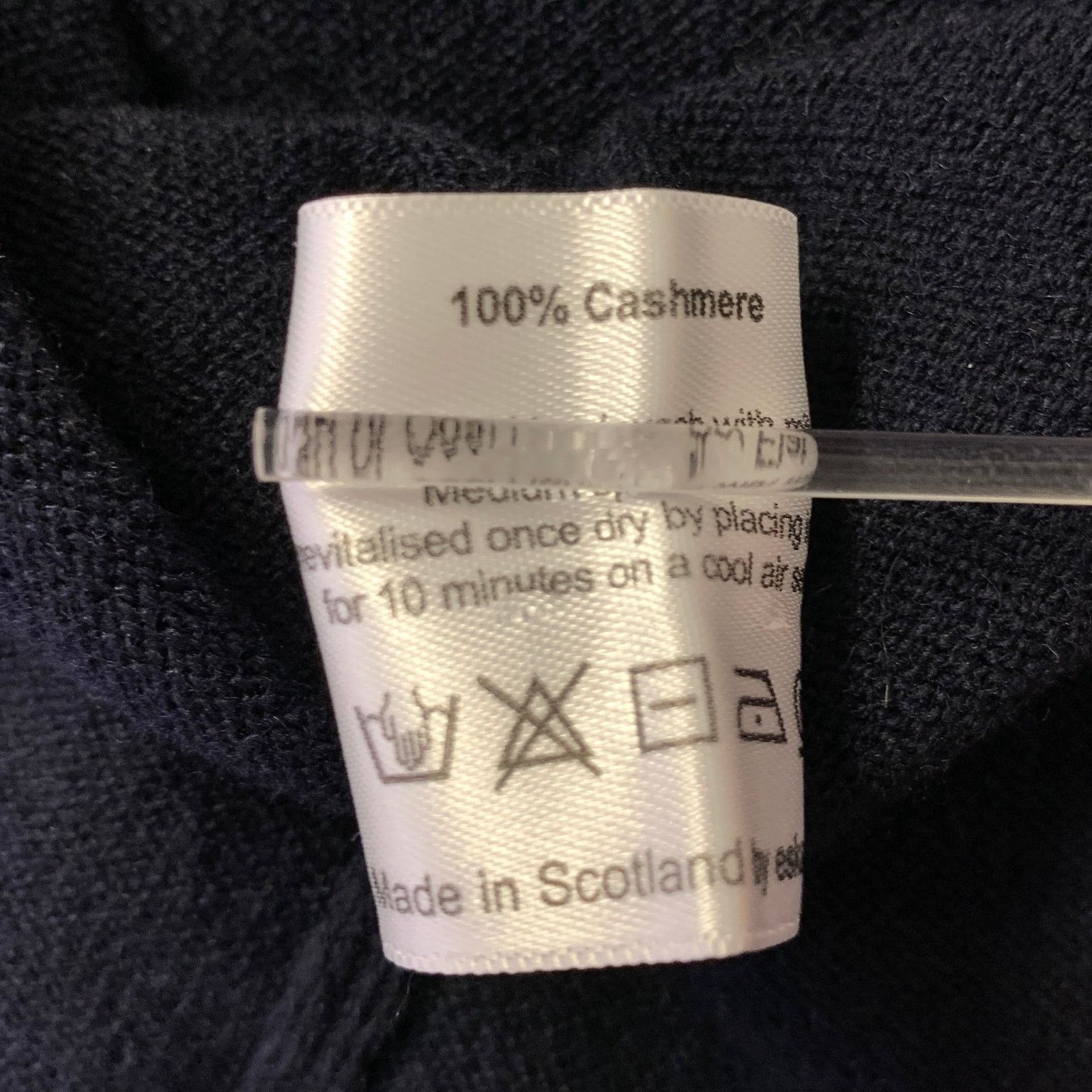 eskandar ESKANDAR Size M Navy Cashmere Turtleneck Sweater Size ONE SIZE - 6 Thumbnail