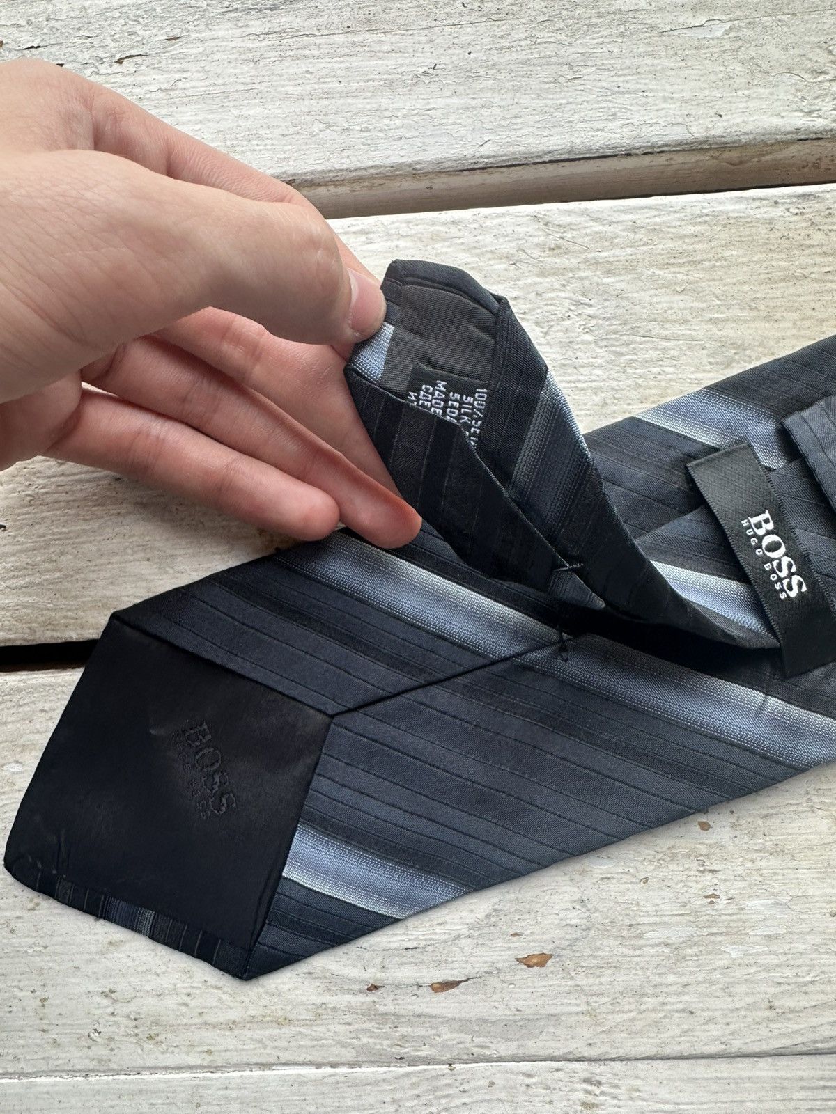 Hugo Boss 🚨Vintage Hugo Boss Tie Ties Luxury Streetwear old money Size ONE SIZE - 6 Thumbnail
