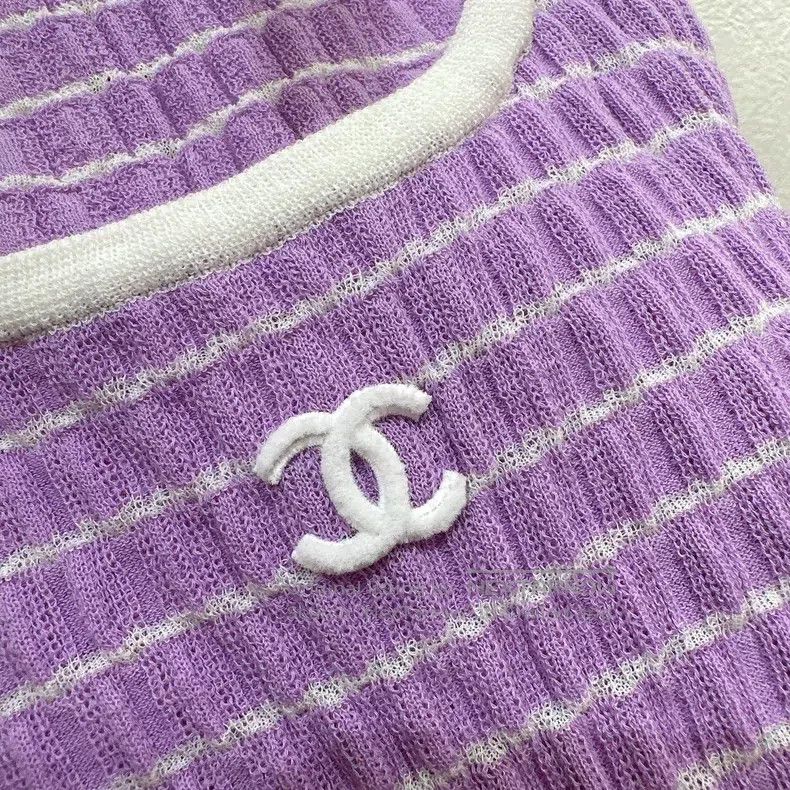Chanel Chanel Taro purple vest Size XXS / US 00 / IT 34 - 5 Thumbnail