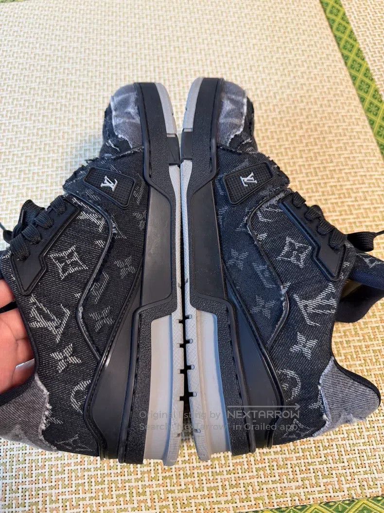 Louis Vuitton Louis Vuitton Black Sabotage Denim Full Print Skateboard S Size US 7 / EU 40 - 6 Thumbnail