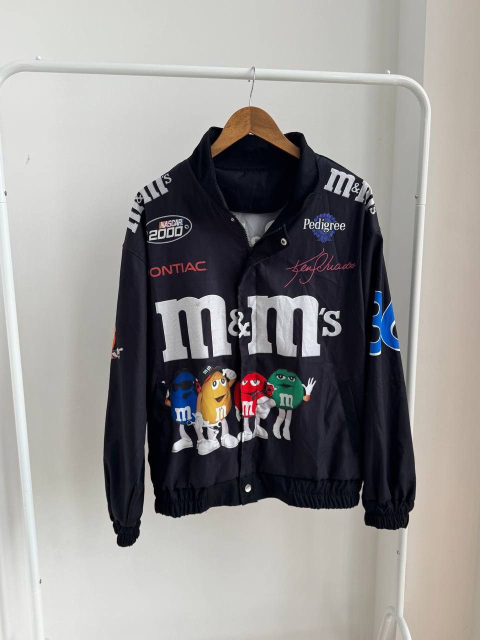 NASCAR NASCAR 2000 M&Ms VINTAGE RACING TEAM BOMBER JACKET Y2K Sz M Size US M / EU 48-50 / 2 - 3 Thumbnail