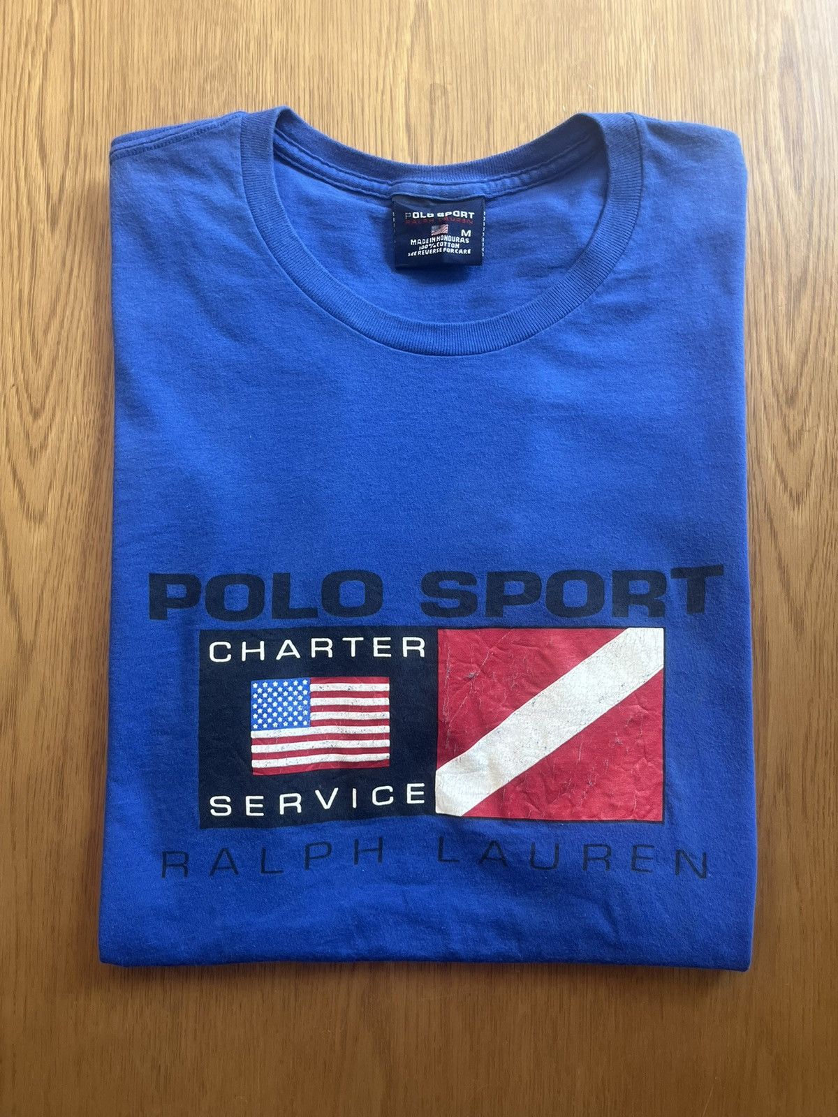 Polo Ralph Lauren Vintage POLO SPORT RALPH LAUREN Charter Service 90’s Tshirt Size US M / EU 48-50 / 2 - 1 Thumbnail