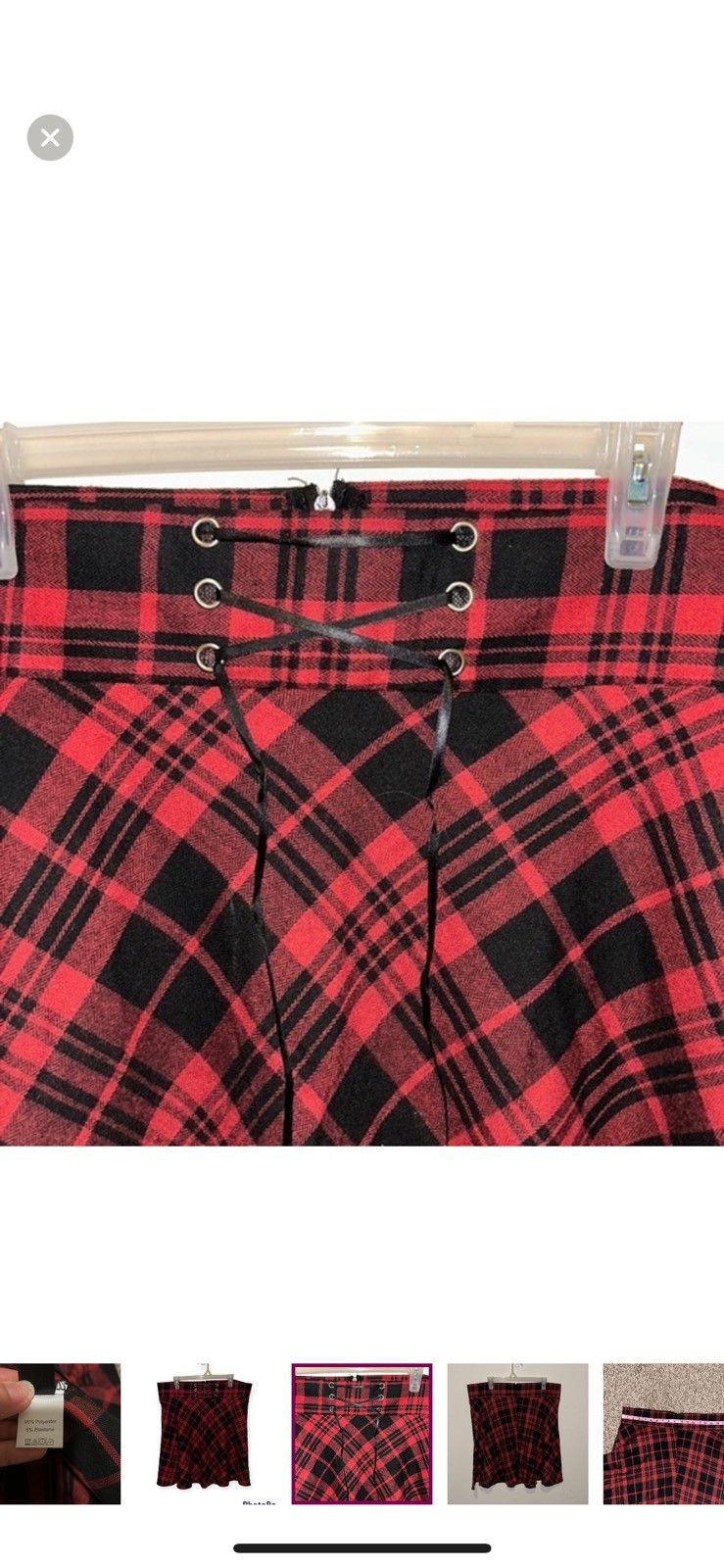 Shein Shein 2X corset style plaid skirt Size 40" / US 18 - 2 Thumbnail